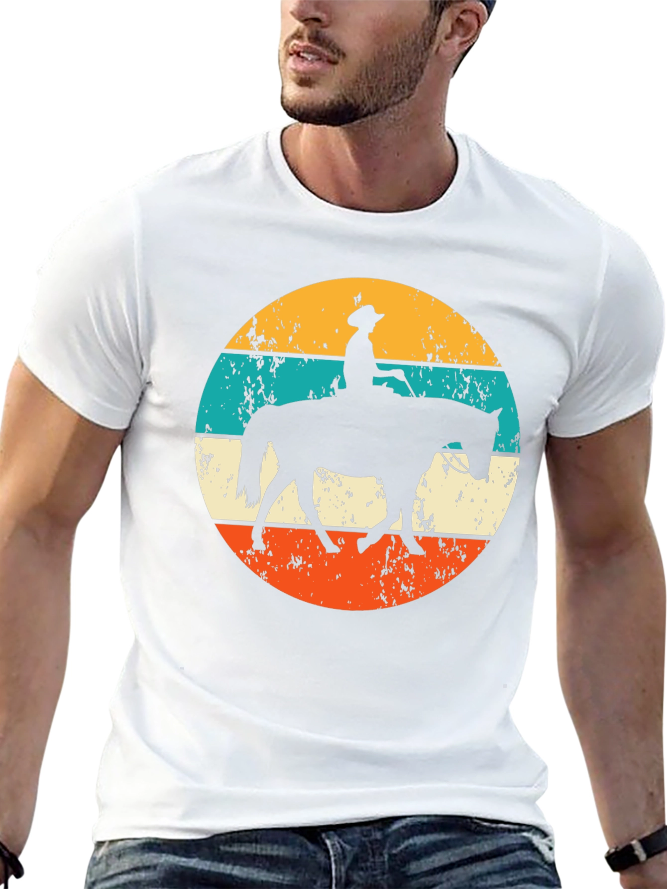 Retro Horse Rider Graphic Tee