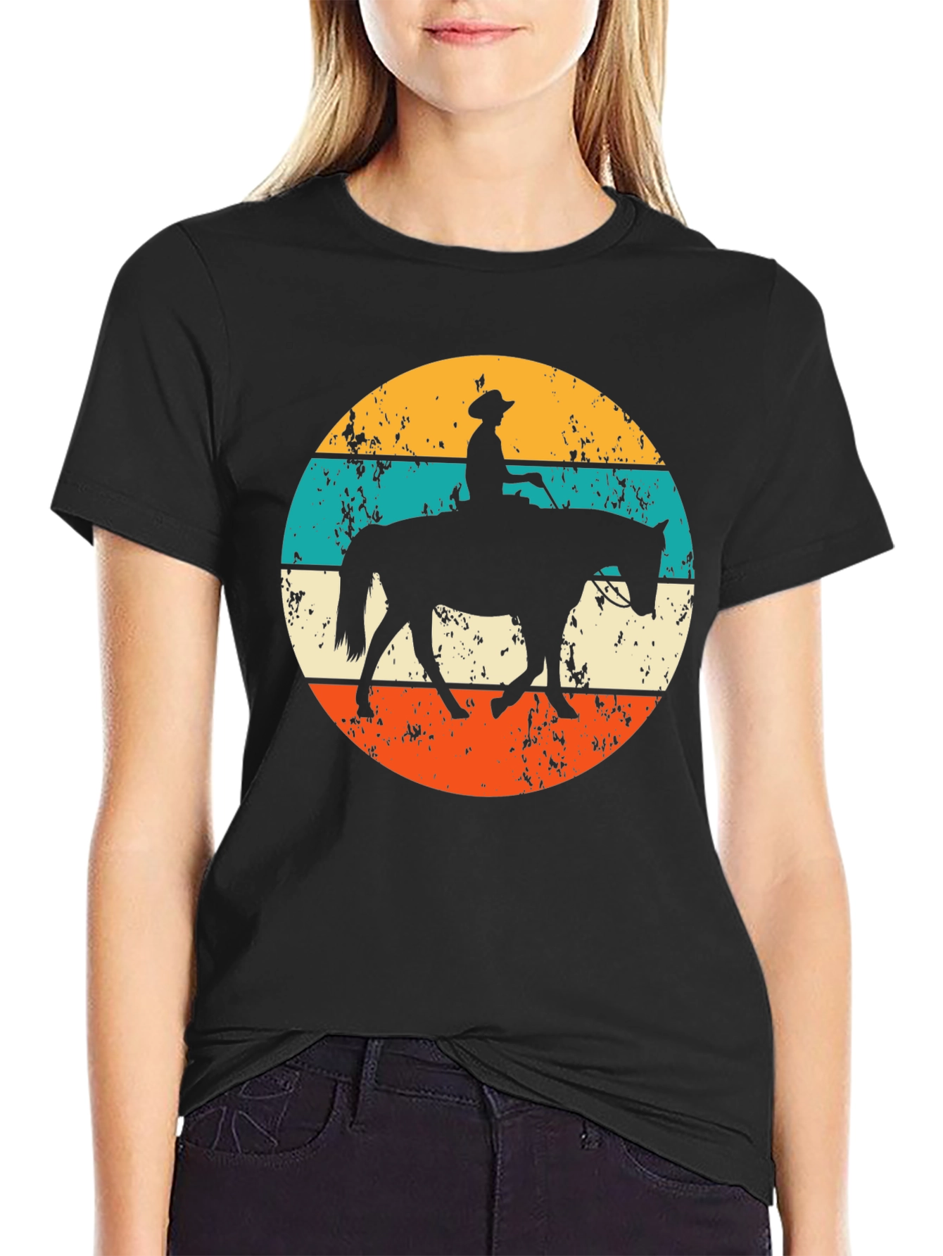 Retro Horse Rider Graphic Tee
