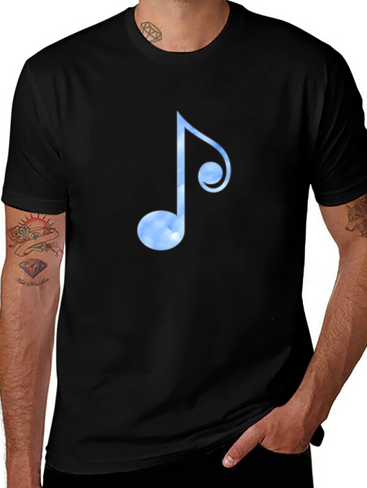 Sky Note Graphic Black T-Shirt