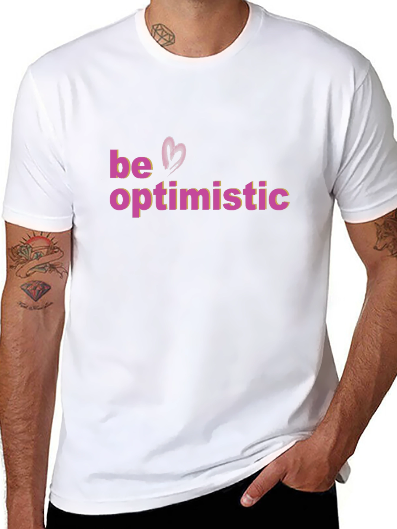 Be Optimistic Graphic Tee - Stylish Comfort