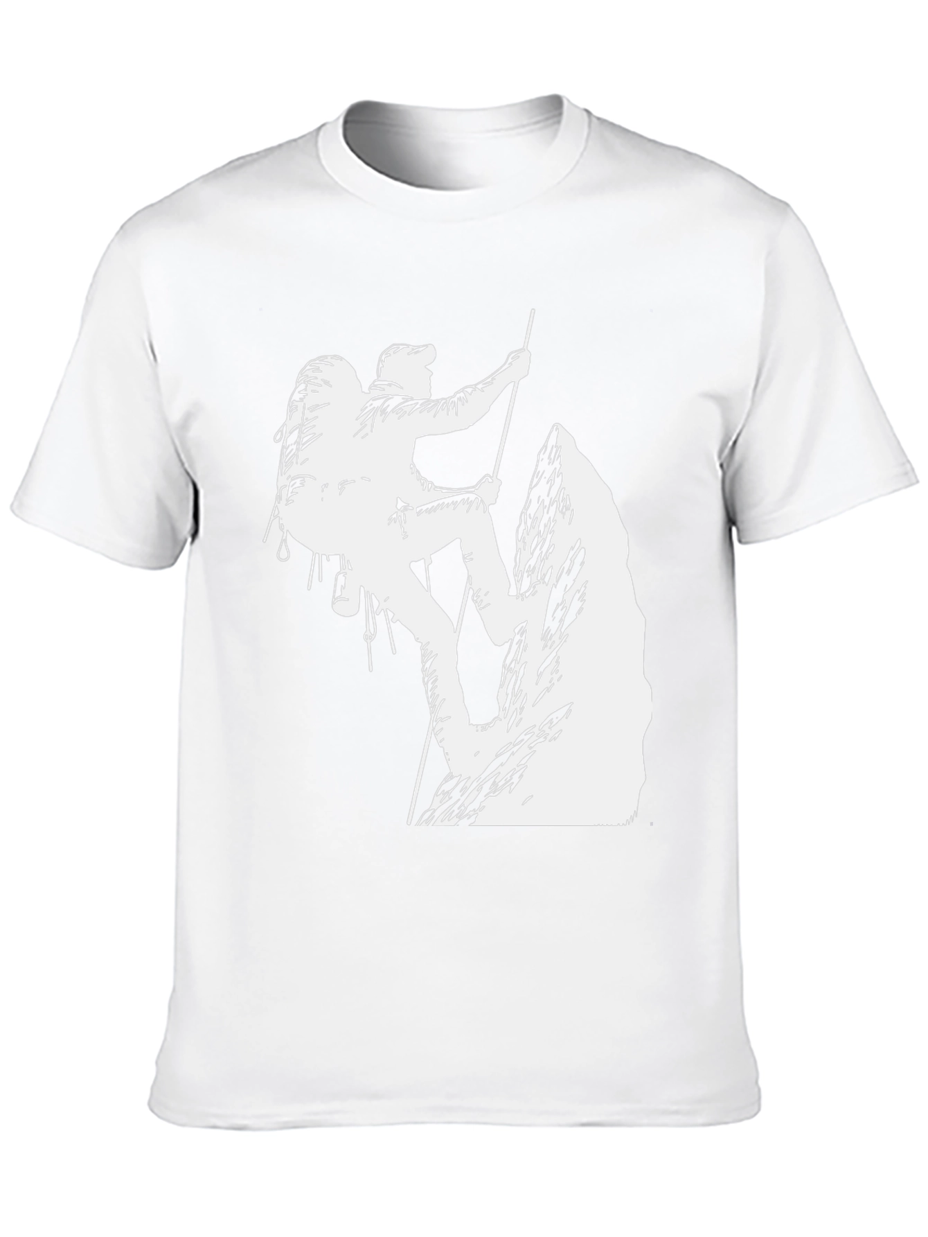 Climbing Graphic T-Shirt - Black Cotton Tee