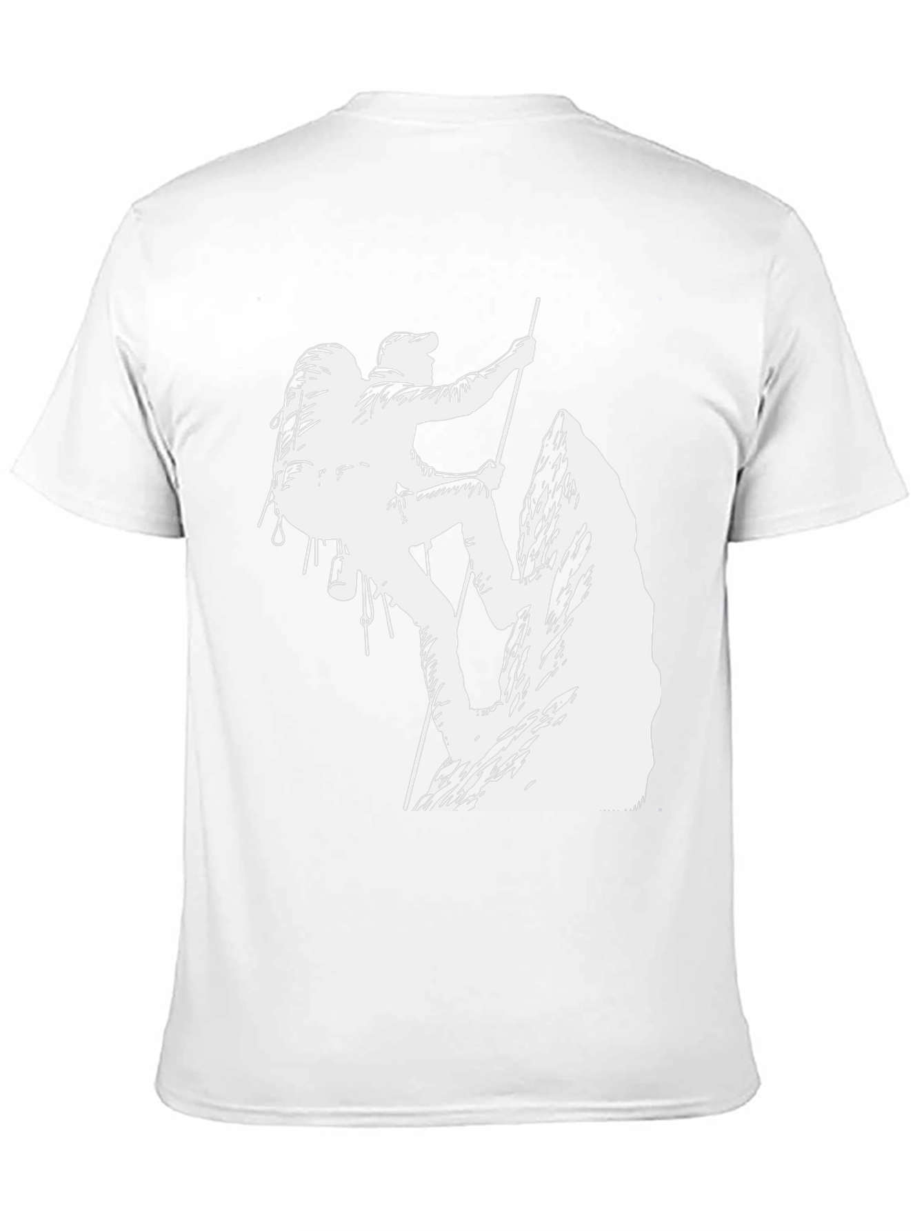 Climbing Graphic T-Shirt - Black Cotton Tee