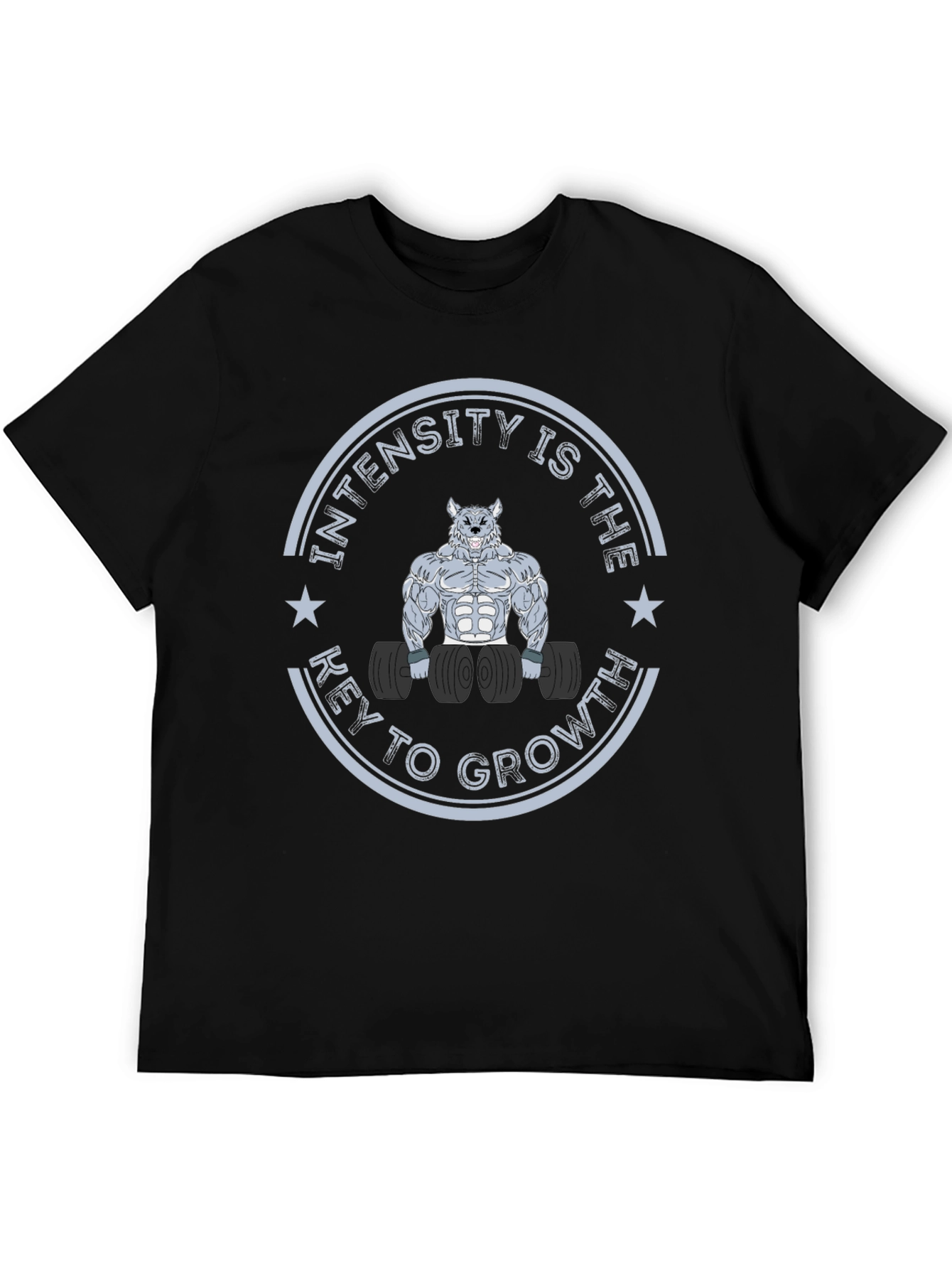 Intensity Wolf Graphic T-Shirt for Fitness Enthusiasts