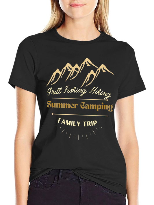 Summer Family Camping Trip Graphic Tee