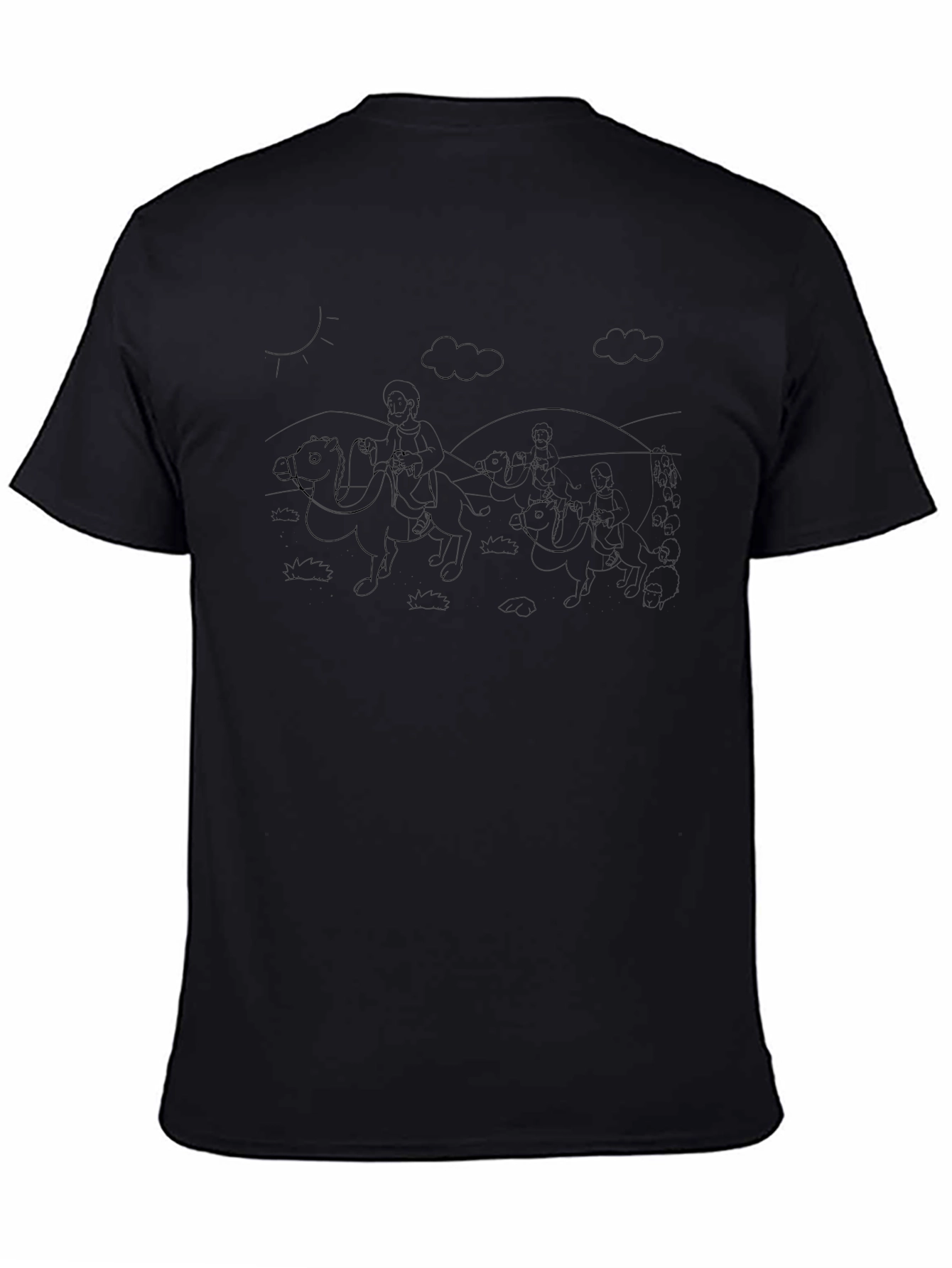Black Graphic Tee - Three Wise Men
