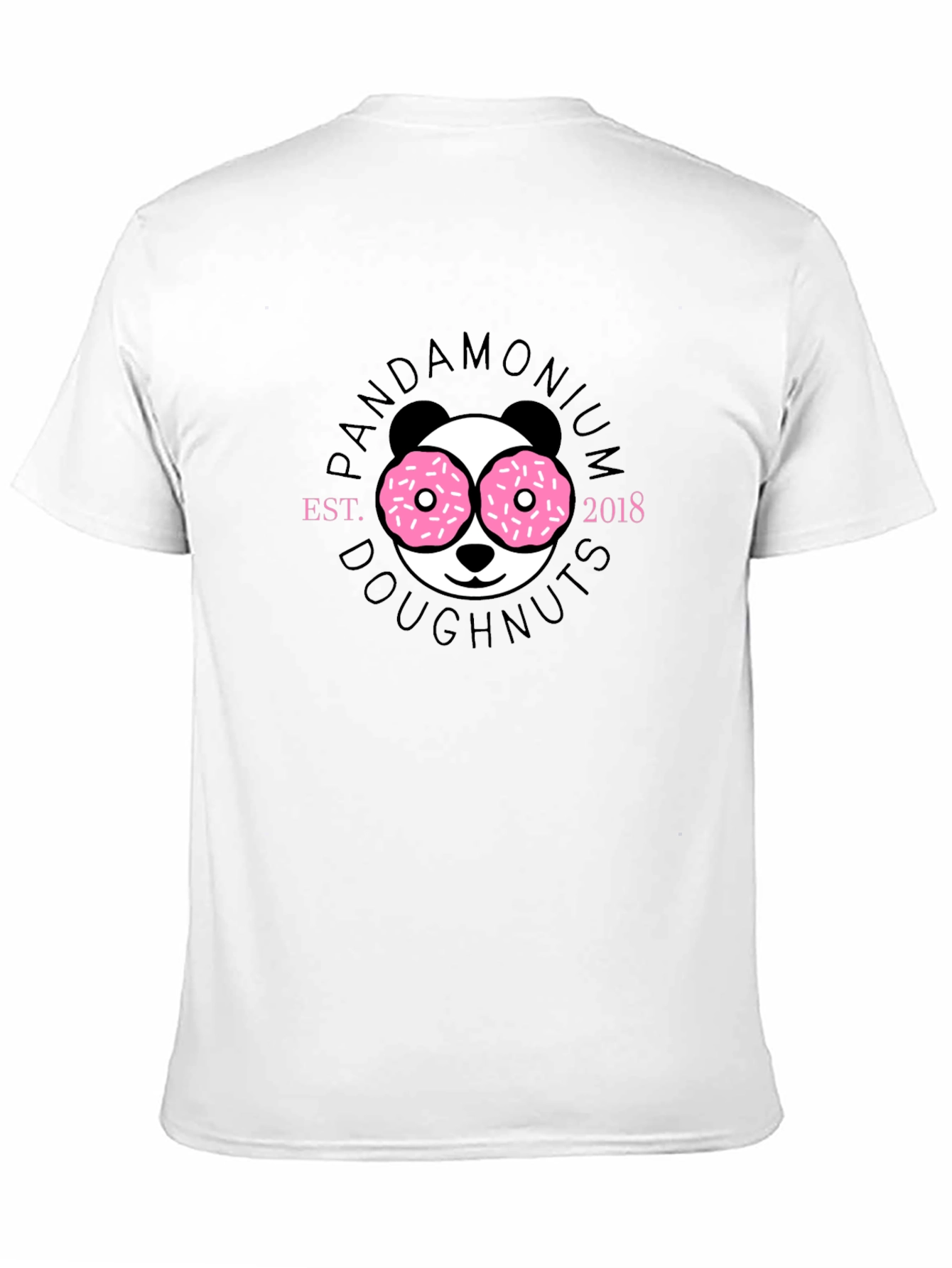 Pandamonium Doughnuts Black T-Shirt