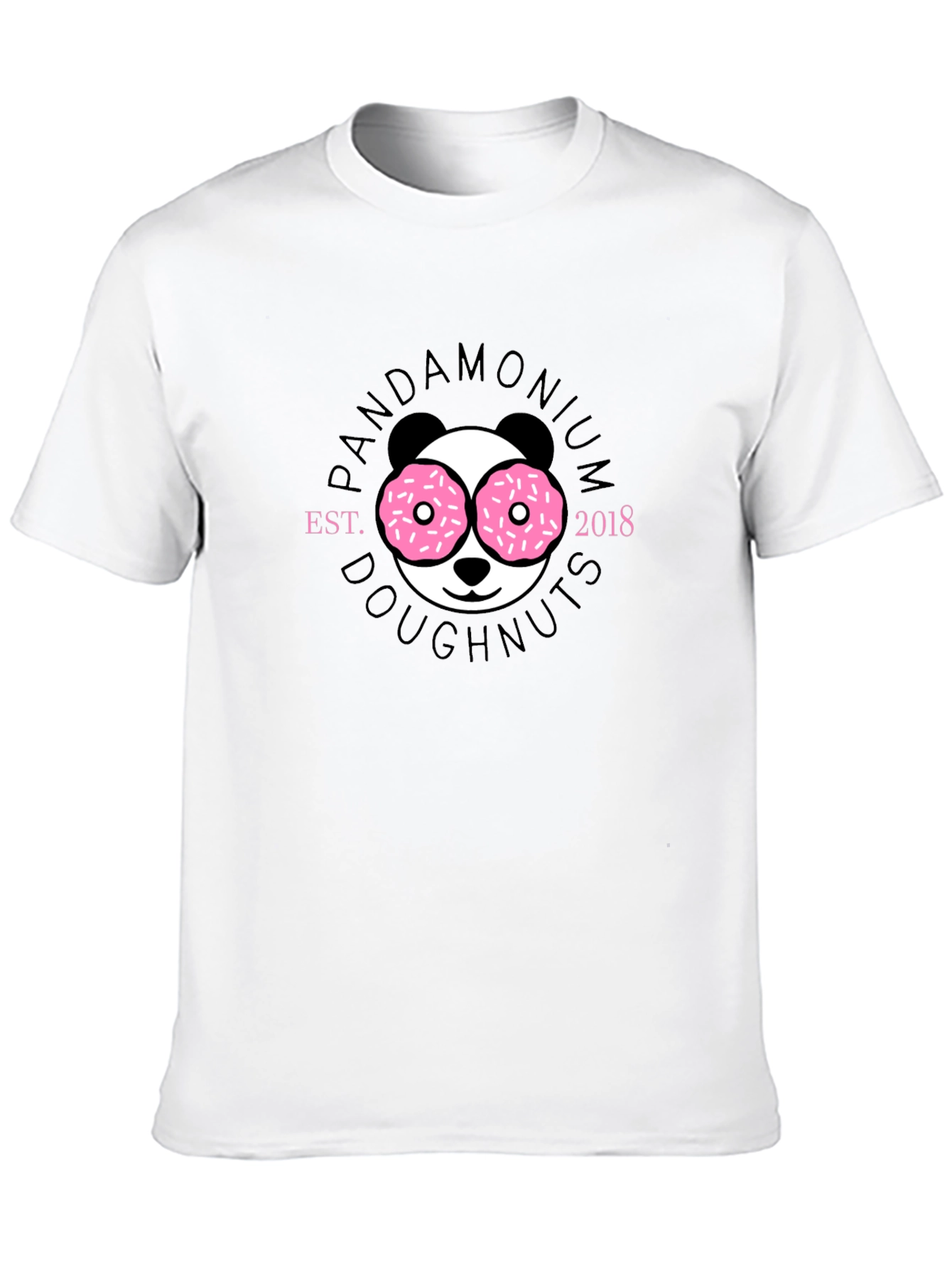 Pandamonium Doughnuts Black T-Shirt