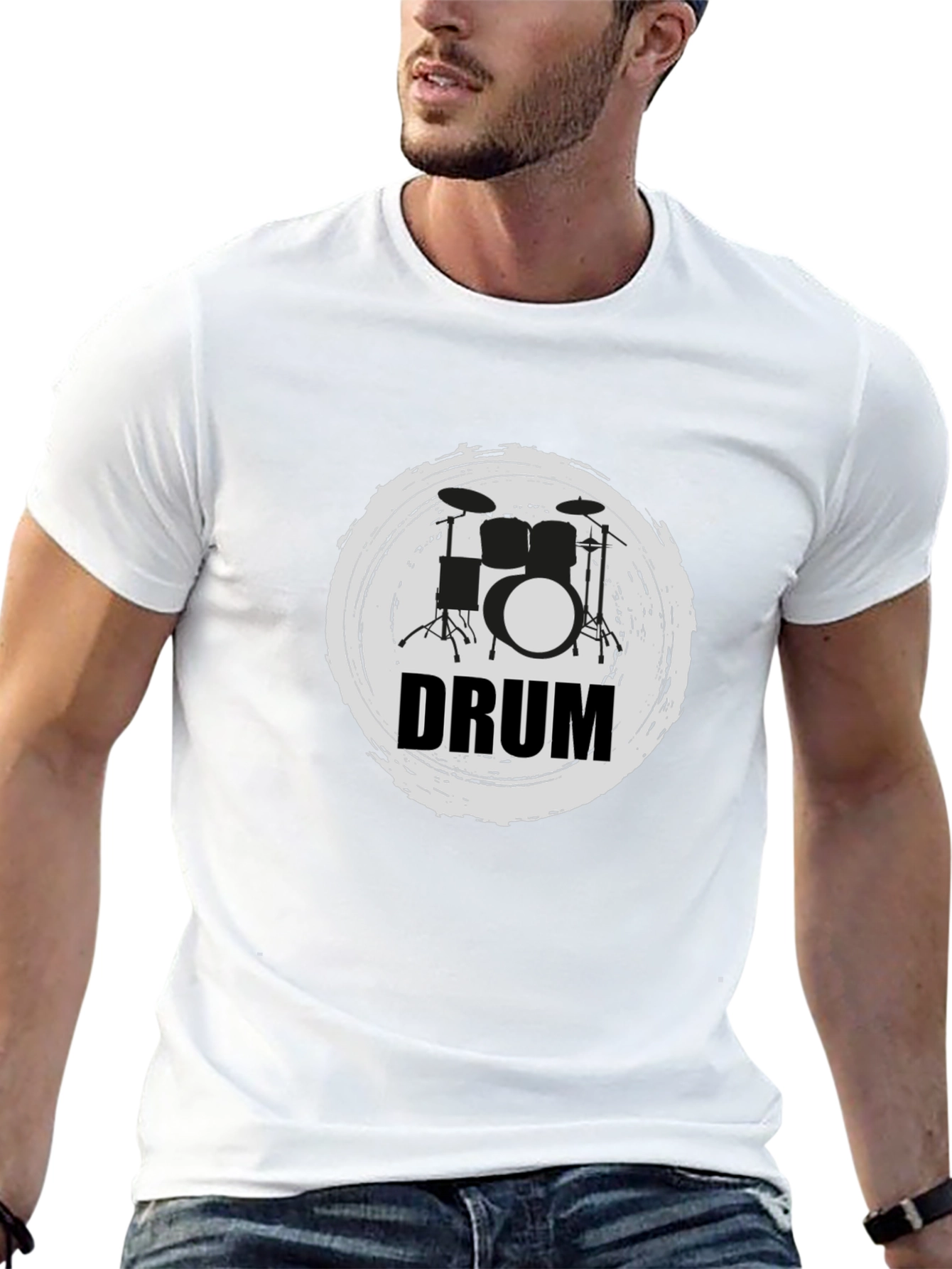 Drum Kit T-Shirt - Music Lover Tee
