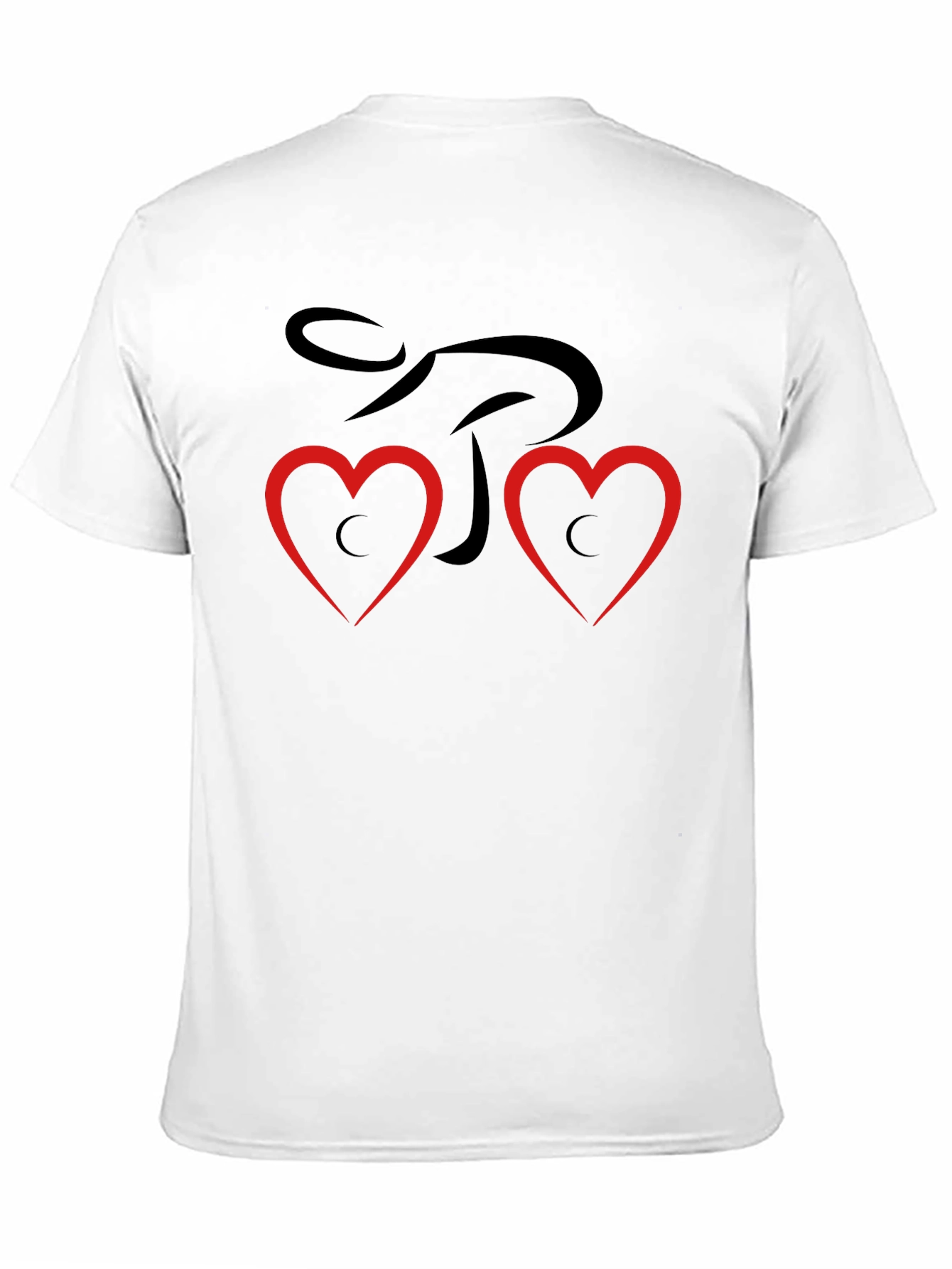 Heart Love Graphic T-Shirt - Black
