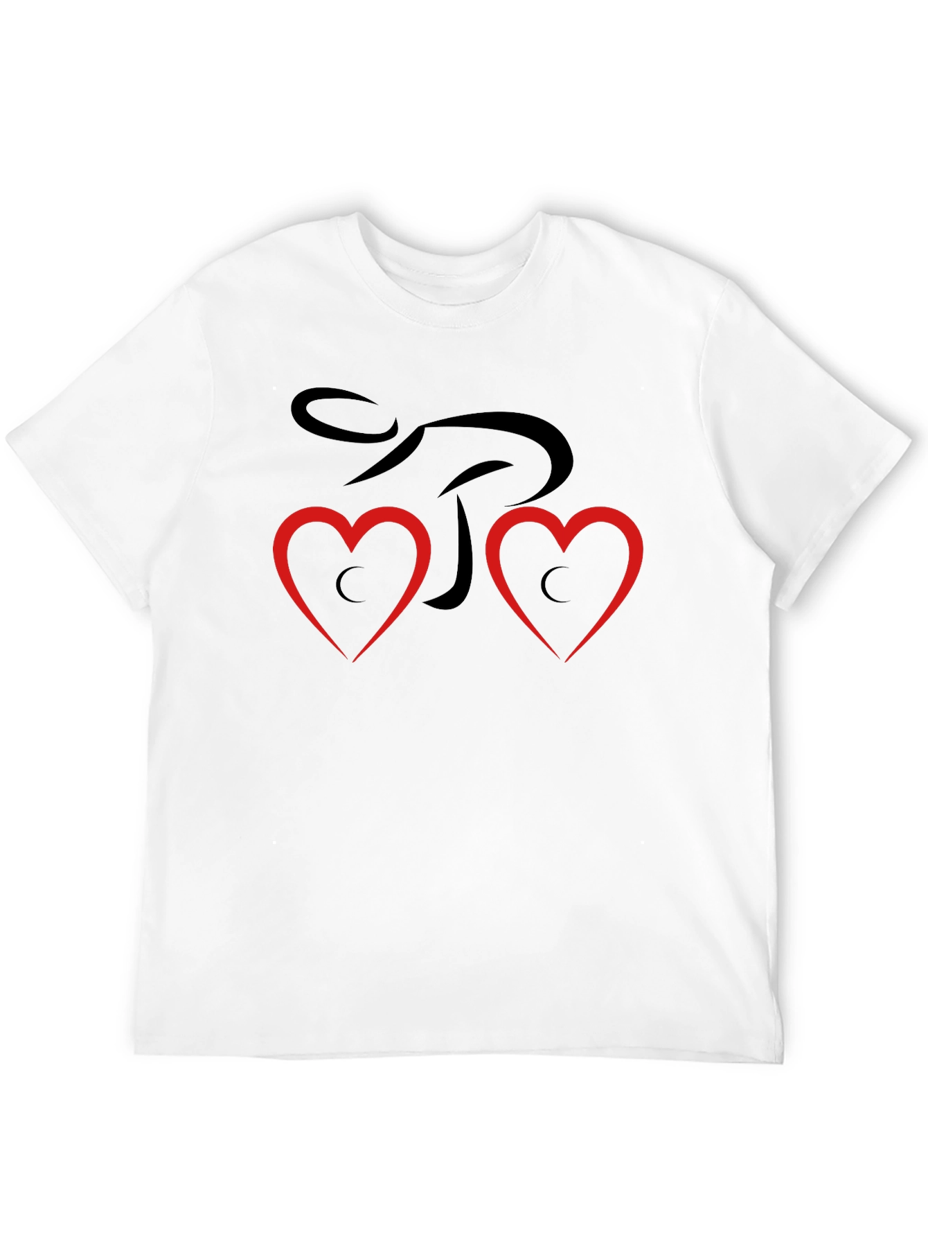 Heart Love Graphic T-Shirt - Black