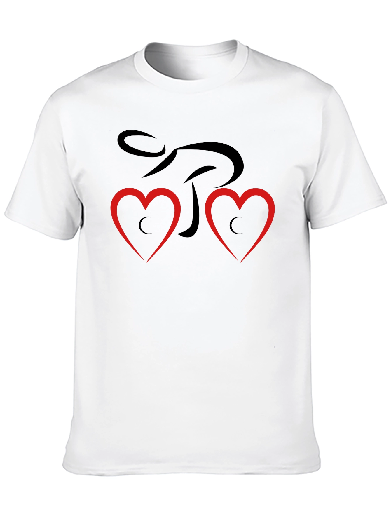 Heart Love Graphic T-Shirt - Black