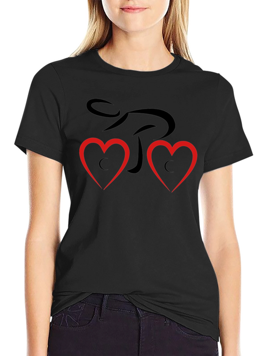 Heart Love Graphic T-Shirt - Black