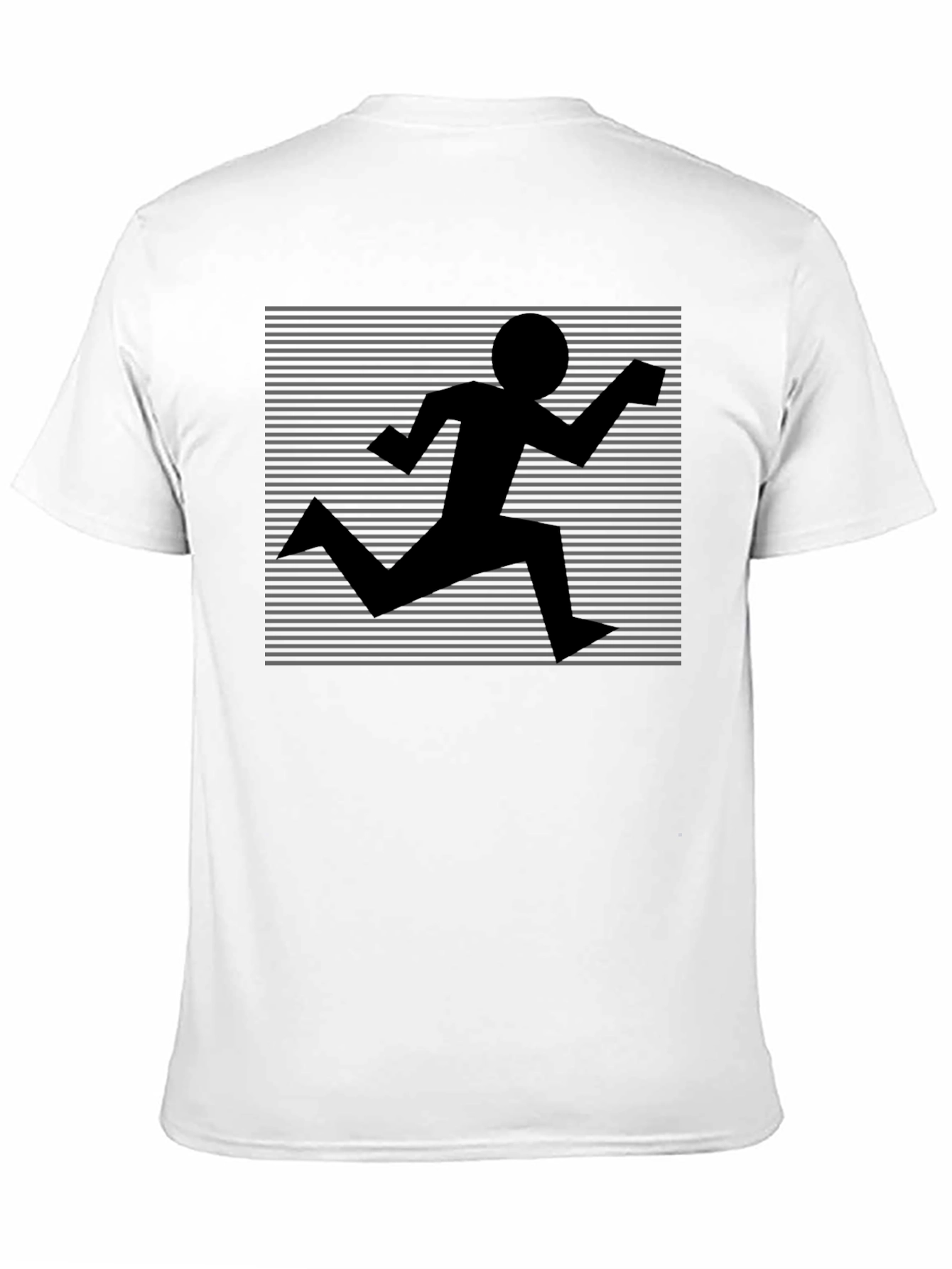 Retro Runner Graphic Tee - Black Crew Neck