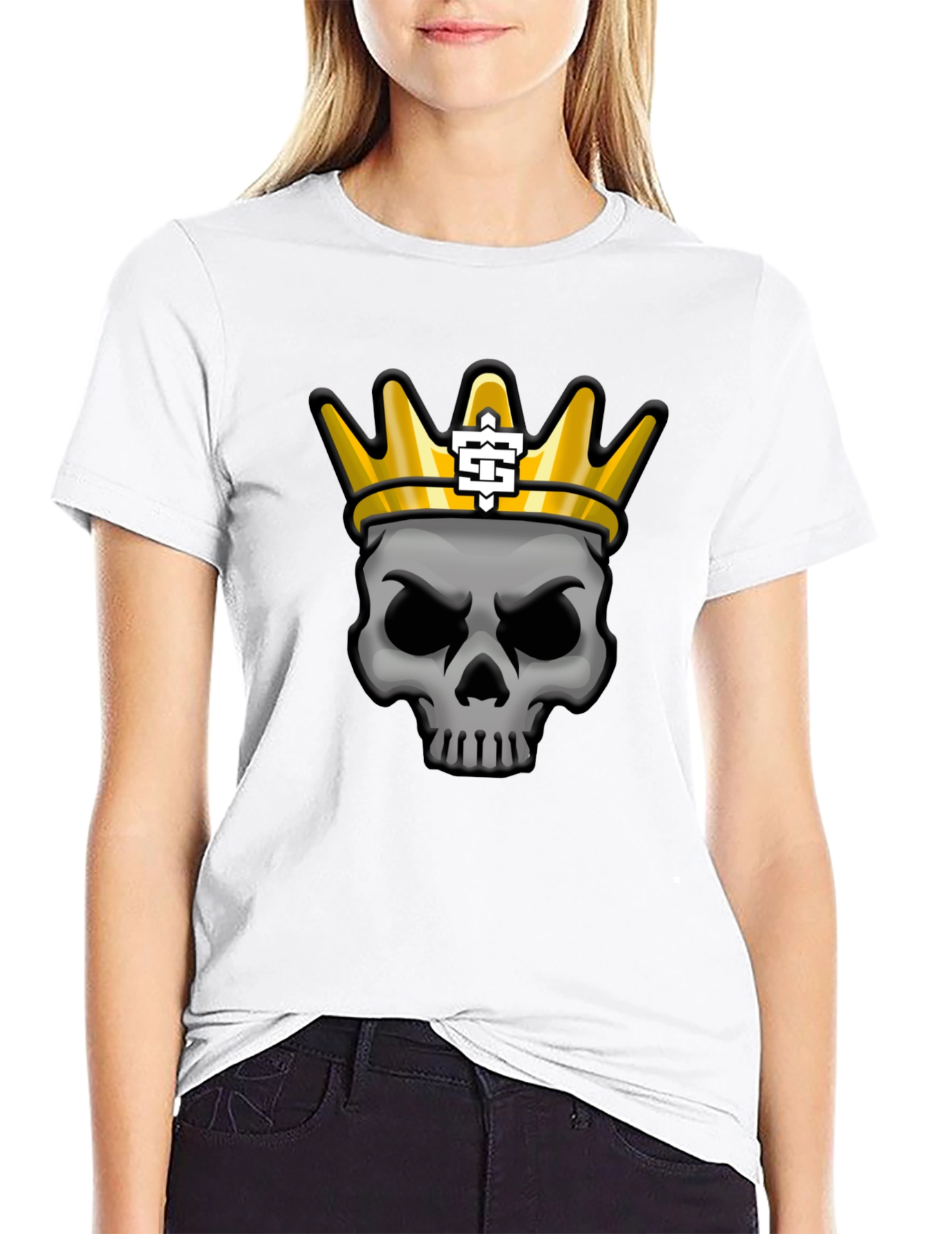 Skull King Graphic T-Shirt - Black