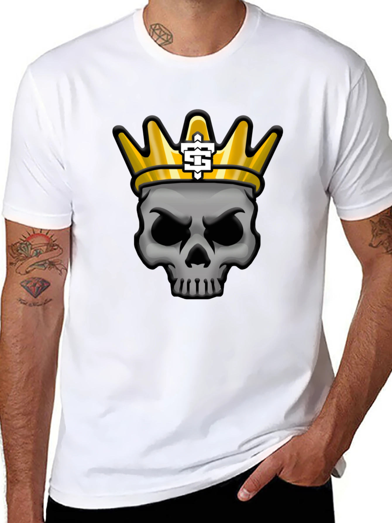 Skull King Graphic T-Shirt - Black