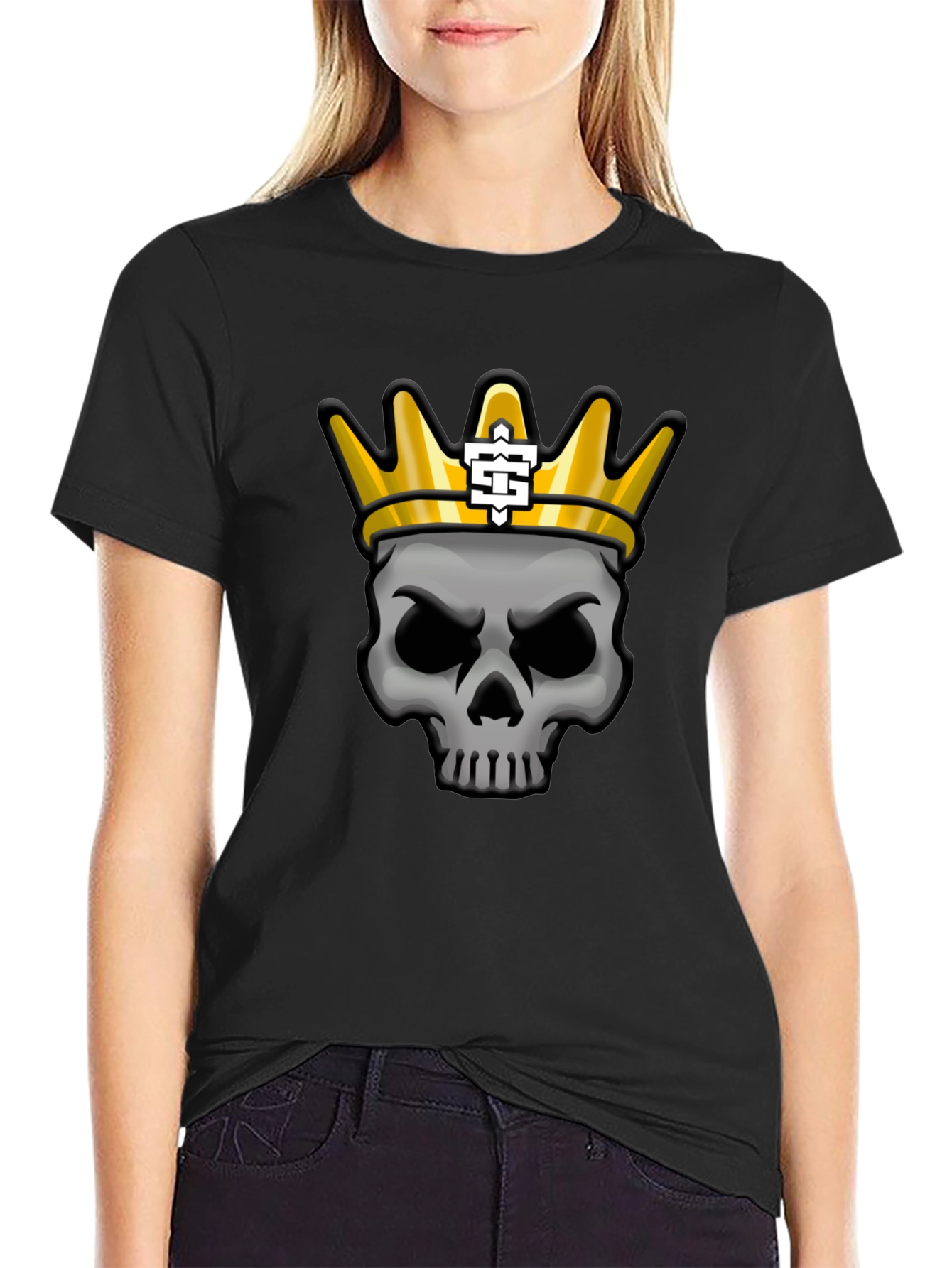 Skull King Graphic T-Shirt - Black