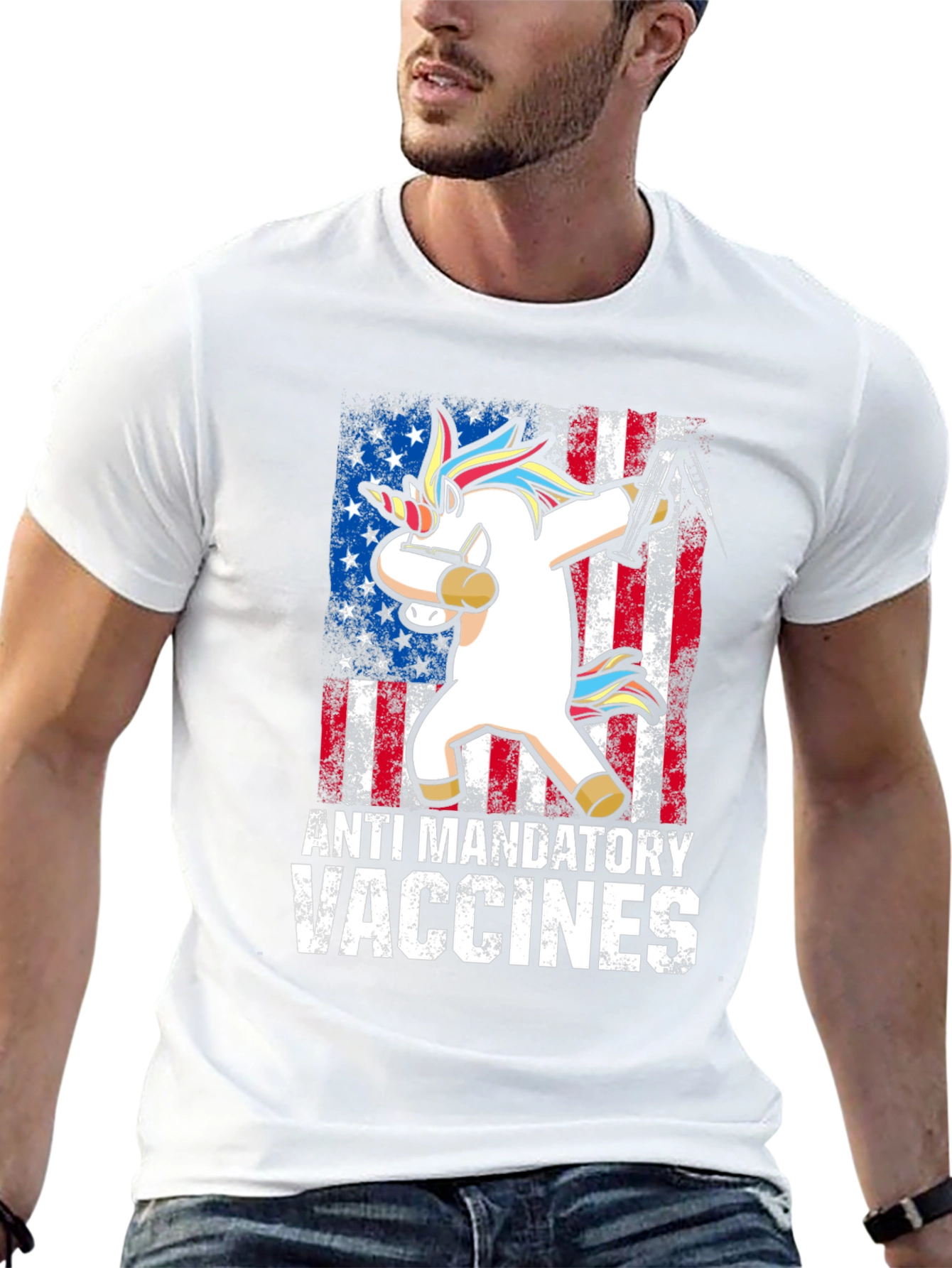Anti Mandatory Vaccine Unicorn Tee