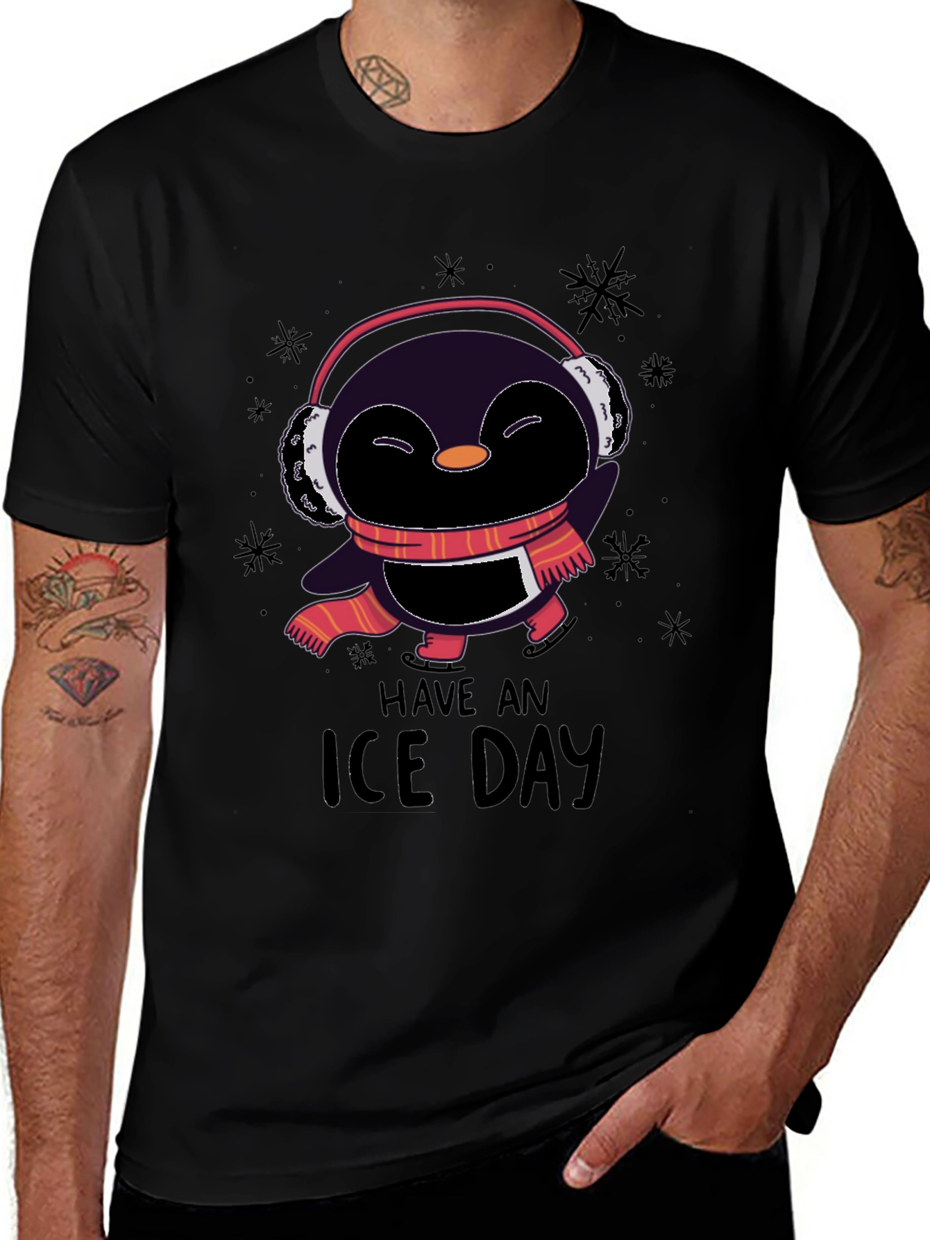 Have an Ice Day T-Shirt Penguin Winter Style