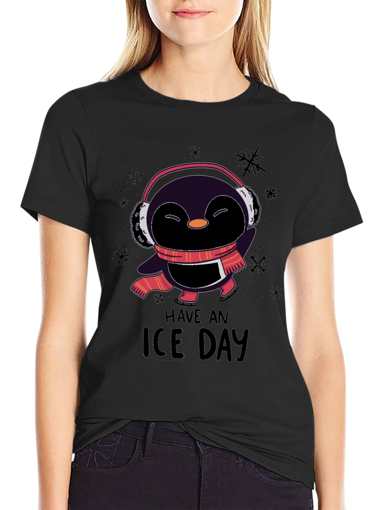 Have an Ice Day T-Shirt Penguin Winter Style