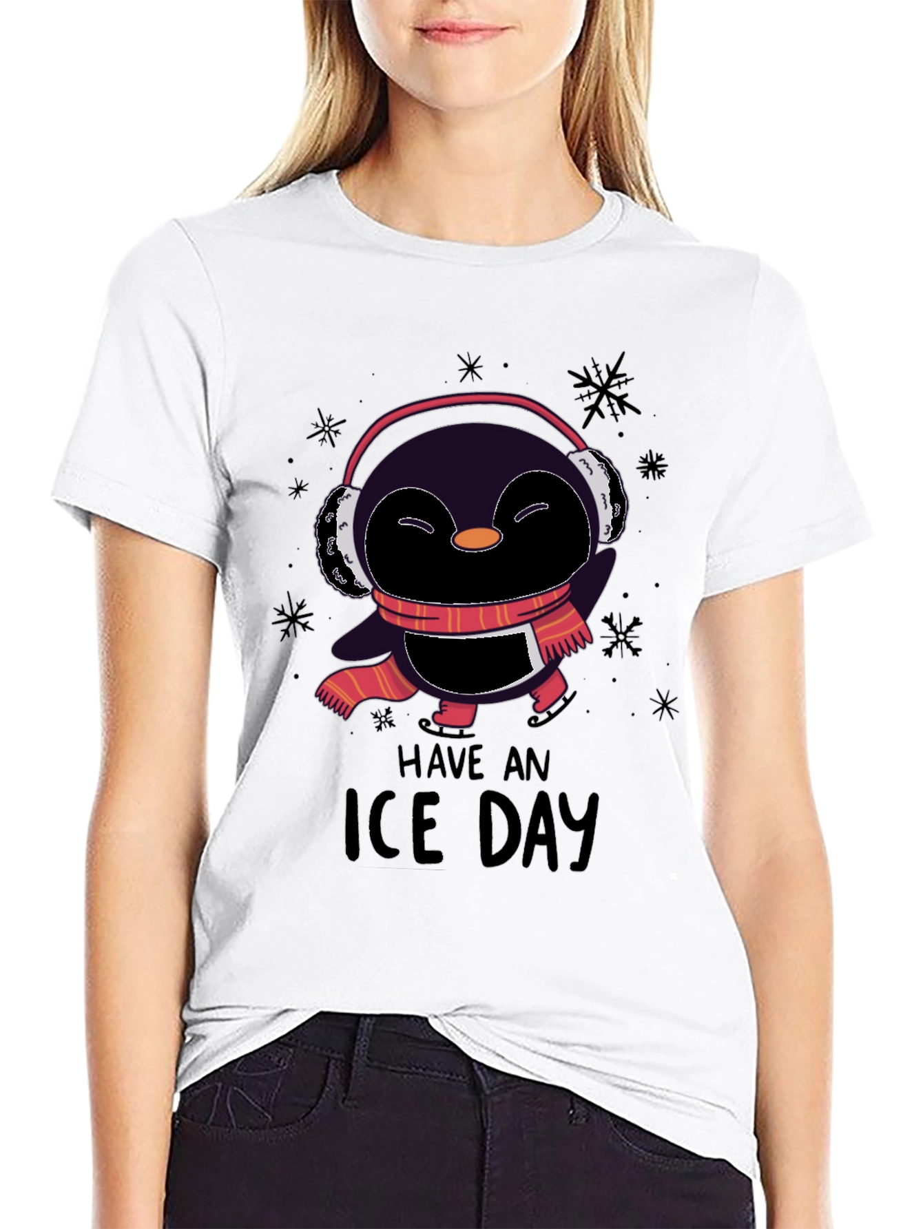 Have an Ice Day T-Shirt Penguin Winter Style