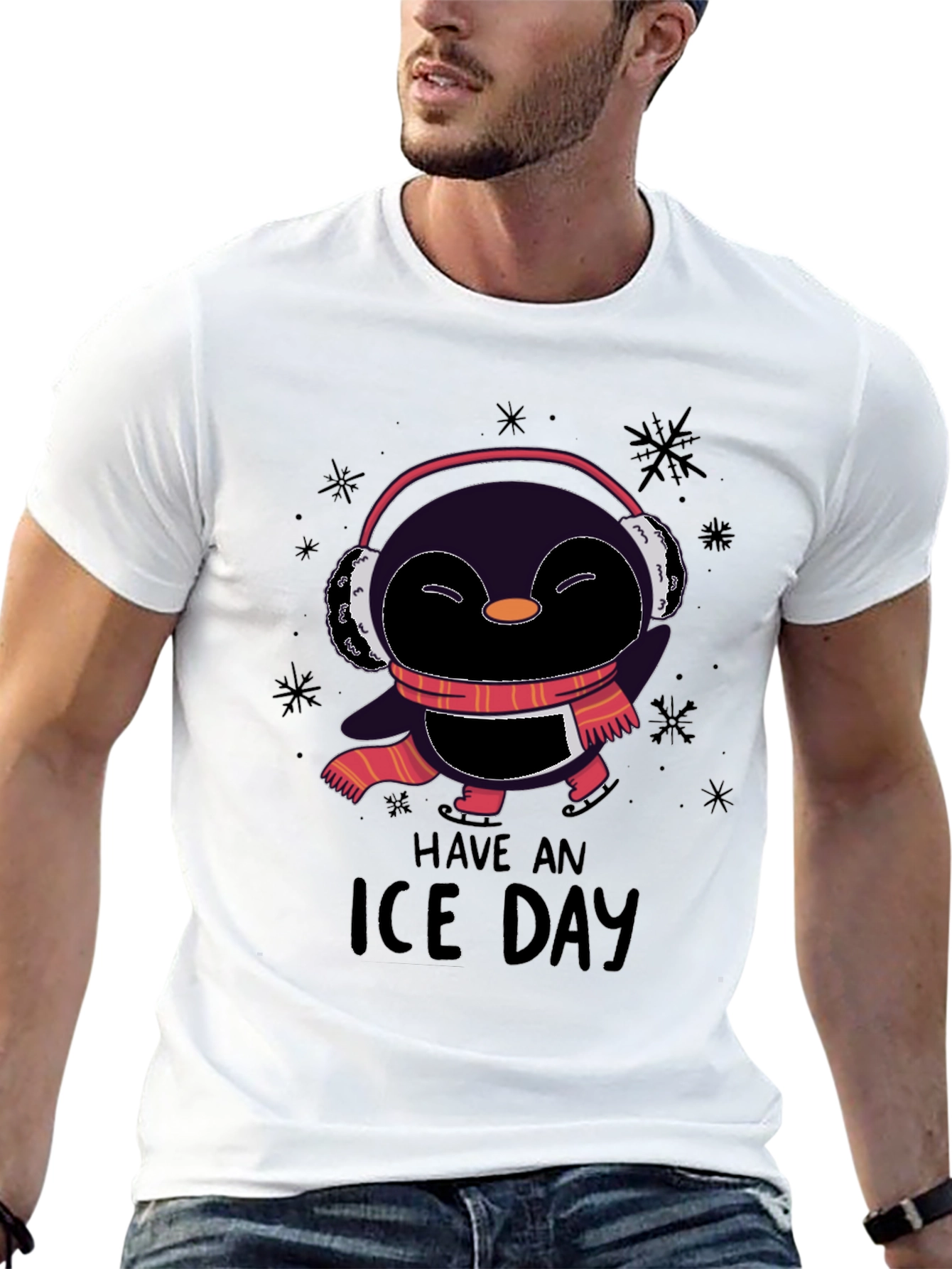 Have an Ice Day T-Shirt Penguin Winter Style
