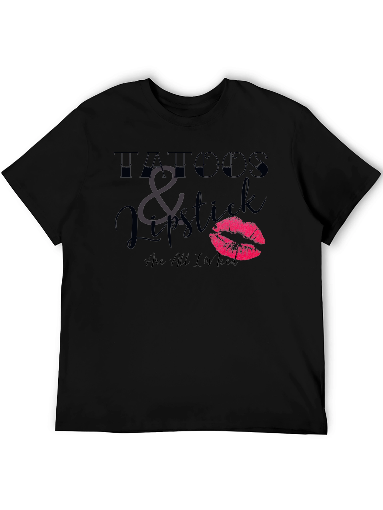 Tattoos & Lipstick Graphic T-Shirt