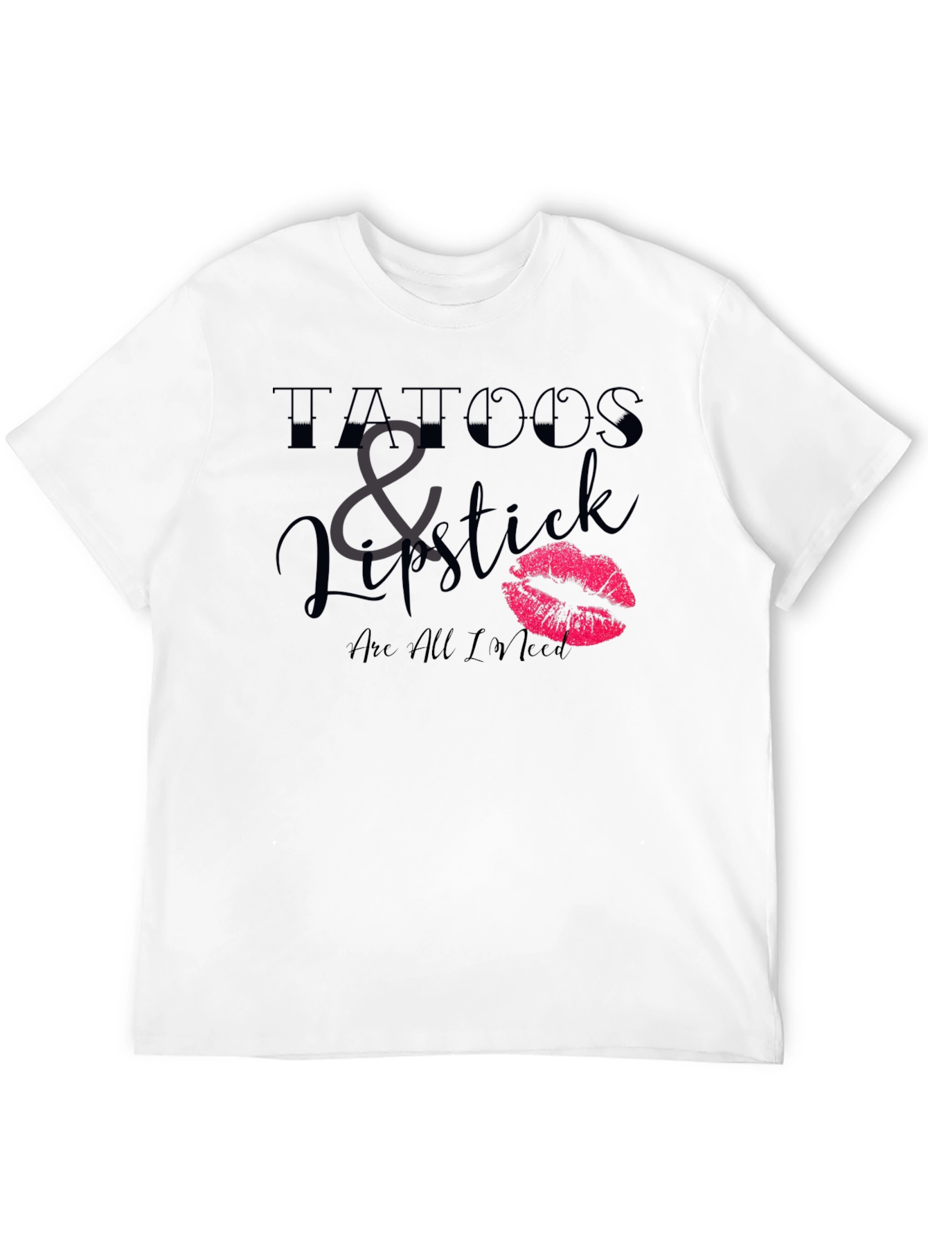 Tattoos & Lipstick Graphic T-Shirt
