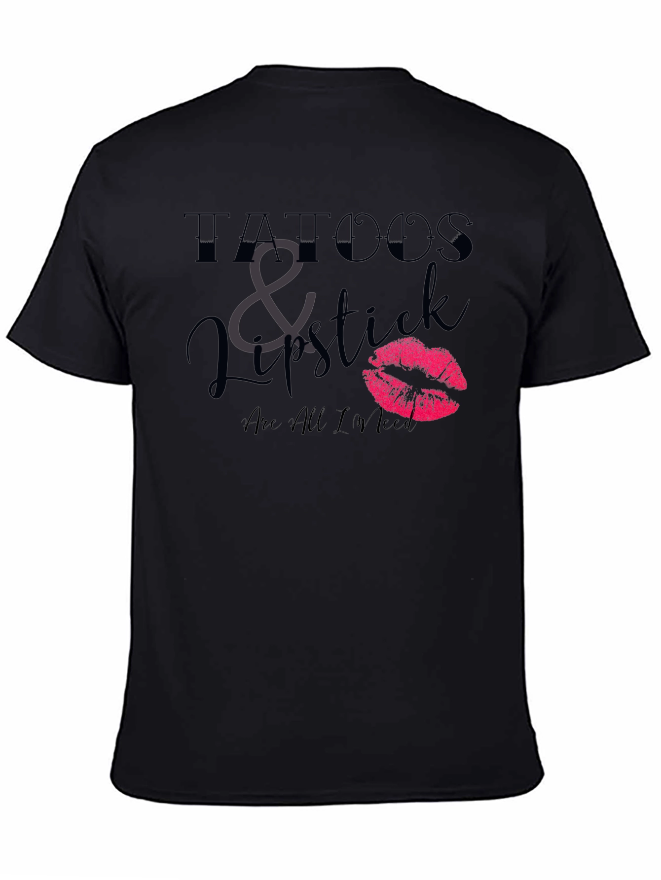 Tattoos & Lipstick Graphic T-Shirt
