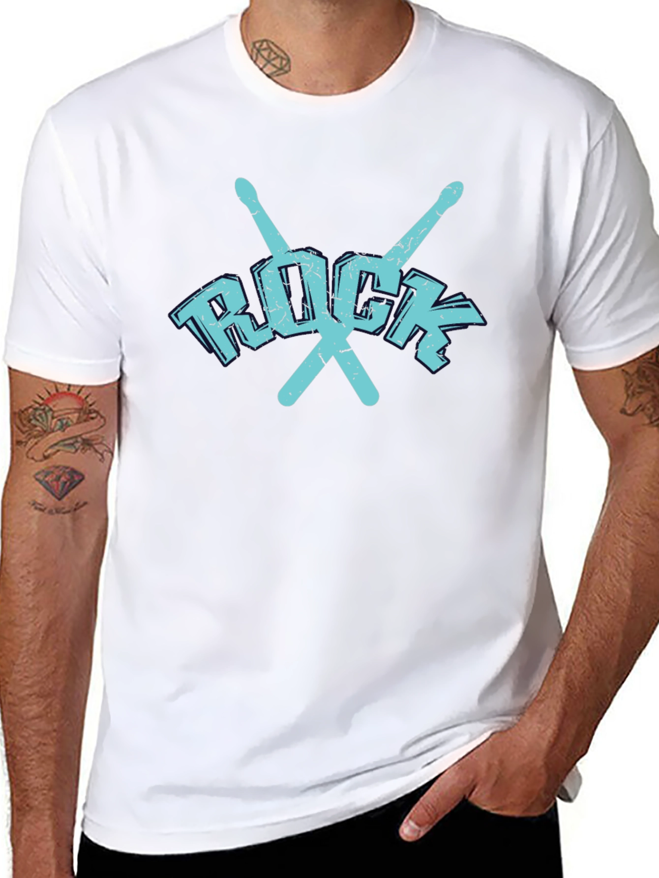 Rock Music T-Shirt - Drumsticks Tee