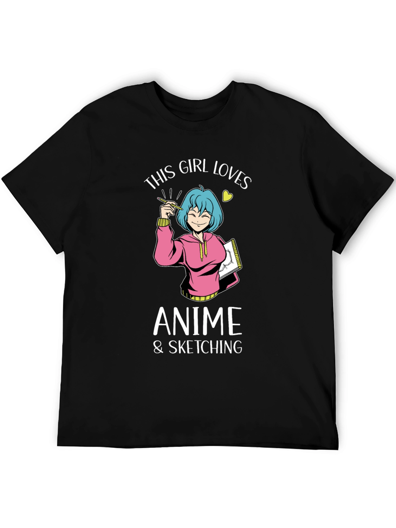 Anime & Sketching Girl T-Shirt