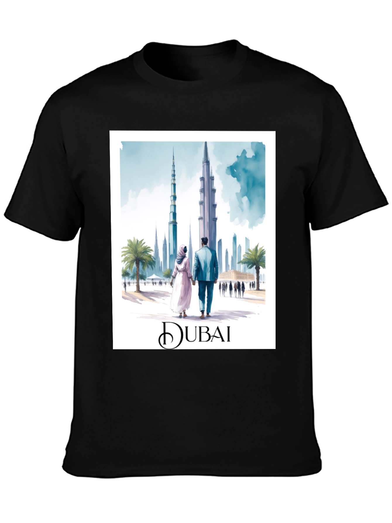 Dubai Cityscape Graphic Tee