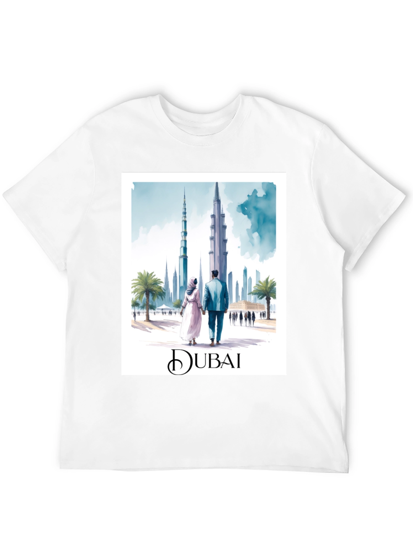 Dubai Cityscape Graphic Tee