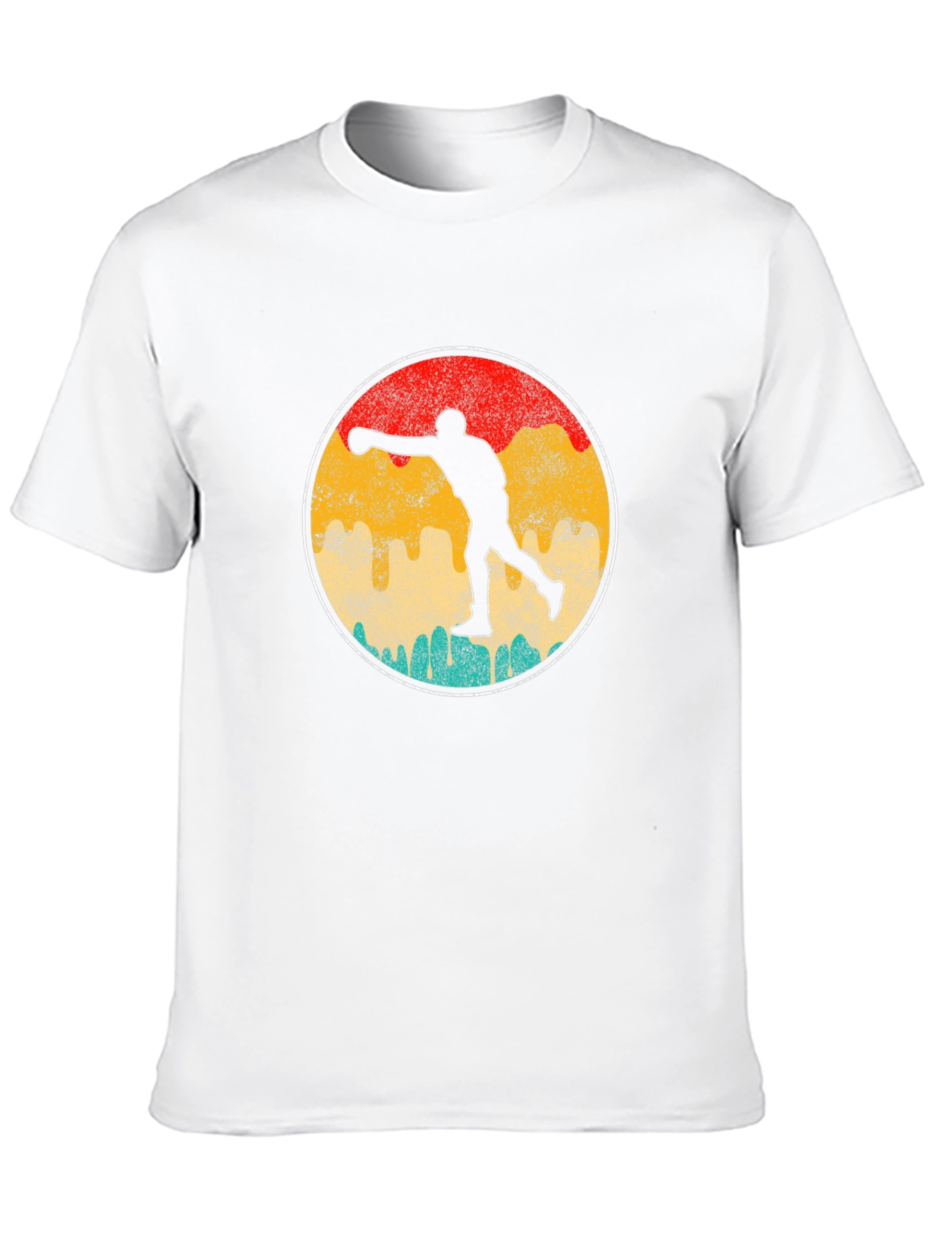 Retro Boxer Silhouette Graphic Tee - Black