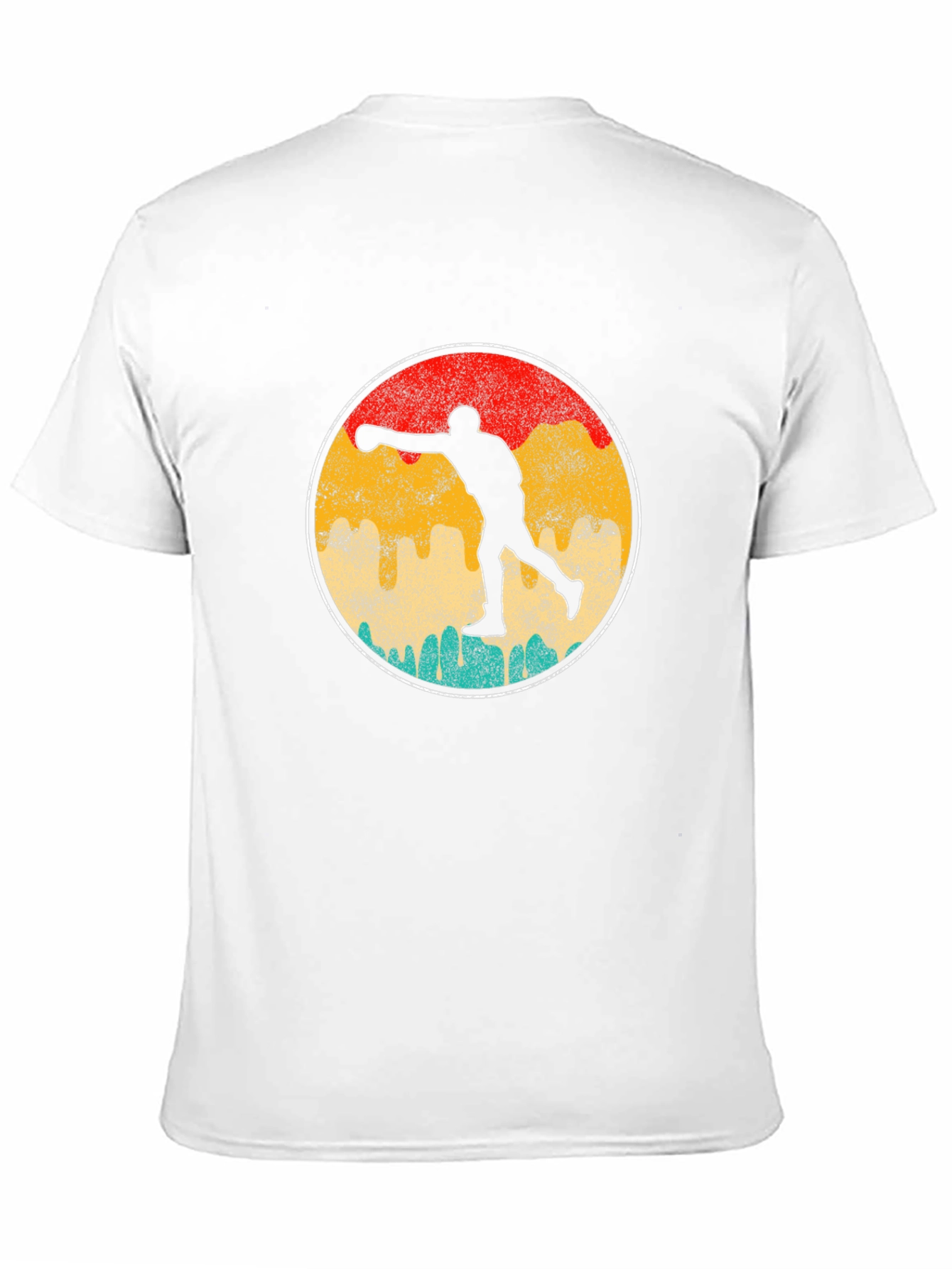 Retro Boxer Silhouette Graphic Tee - Black