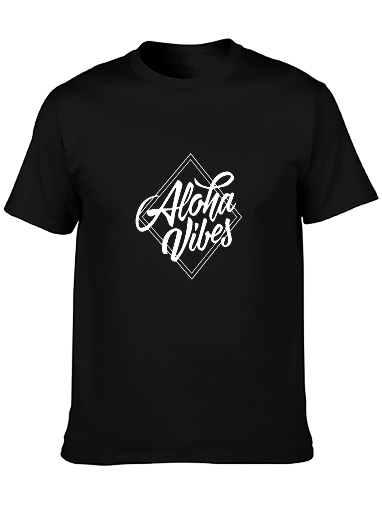 Aloha Vibes Black Graphic Tee