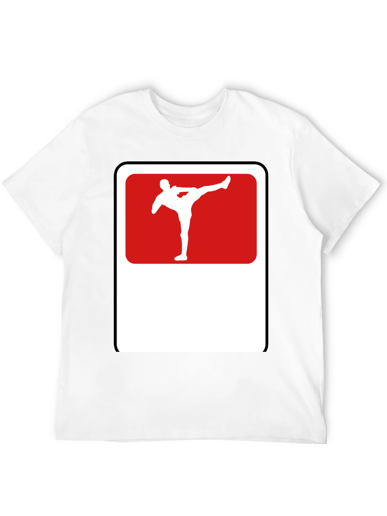 Martial Arts Kick Graphic Tee - Black