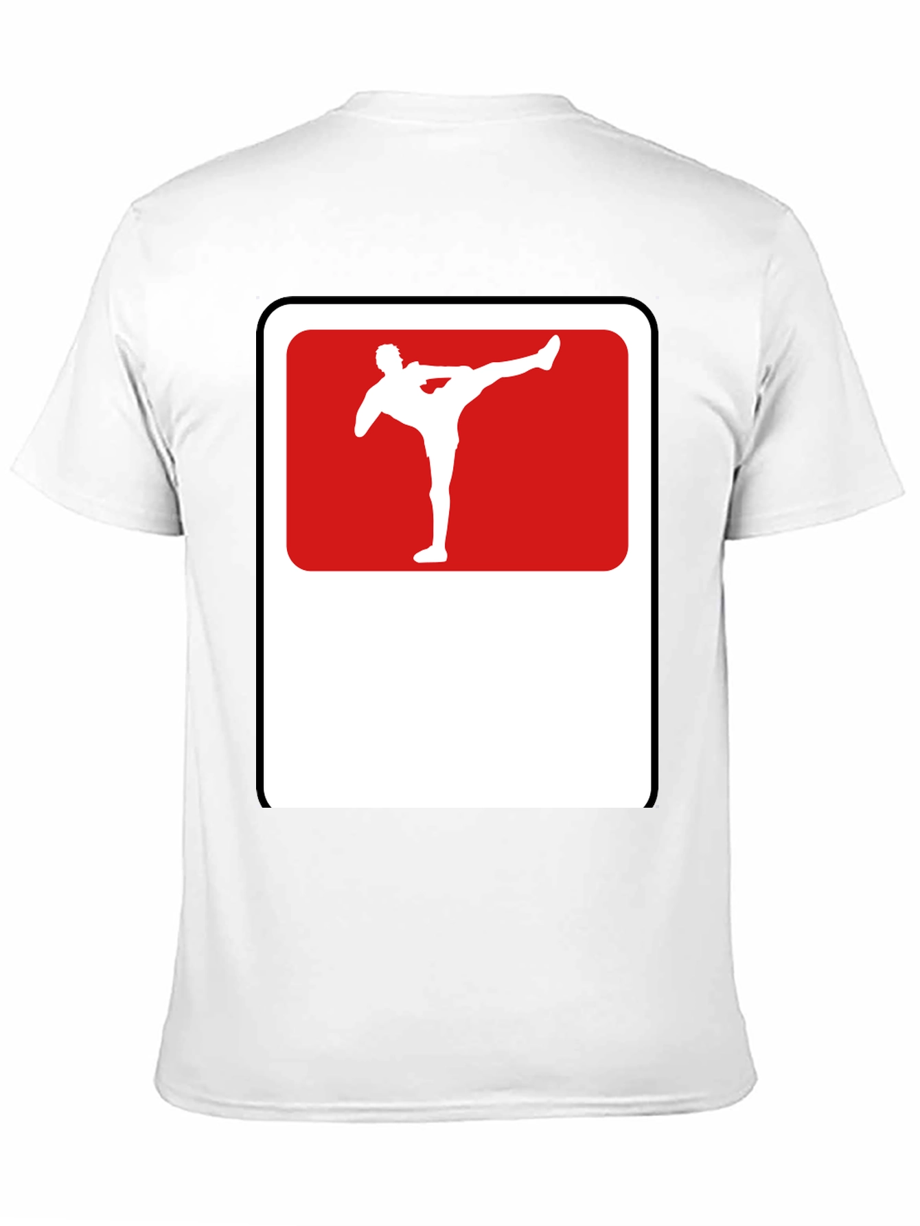 Martial Arts Kick Graphic Tee - Black