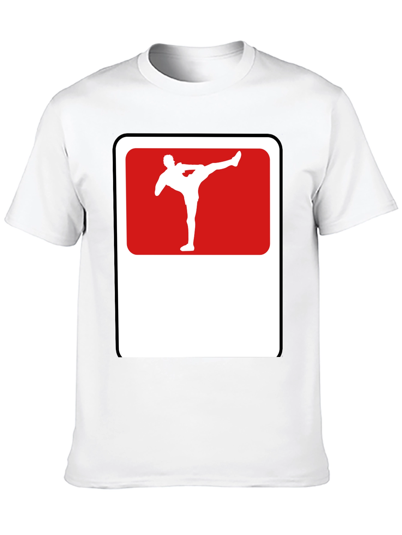 Martial Arts Kick Graphic Tee - Black