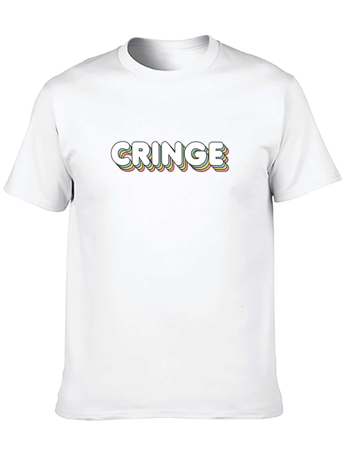 Retro Cringe Graphic Tee - Black