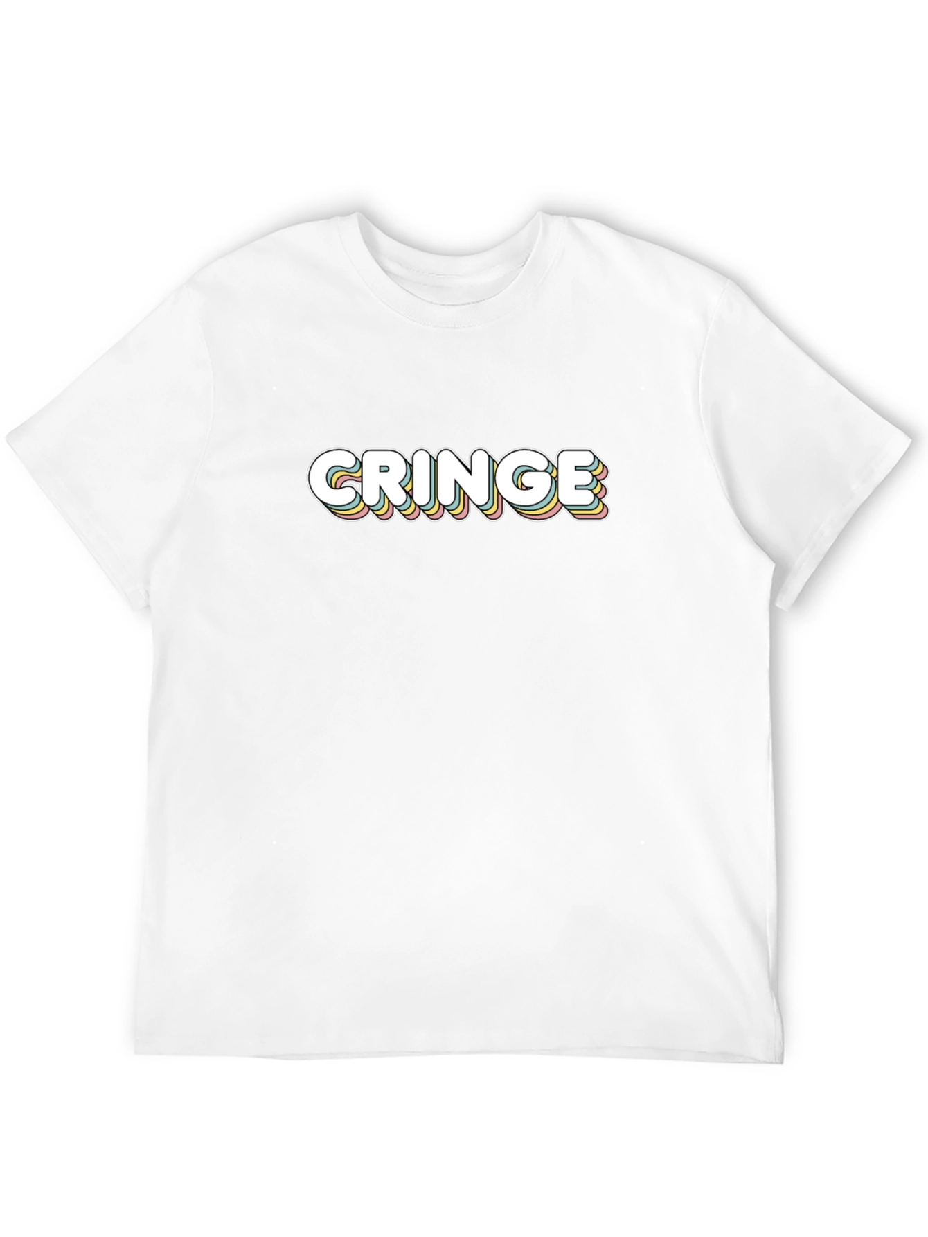 Retro Cringe Graphic Tee - Black