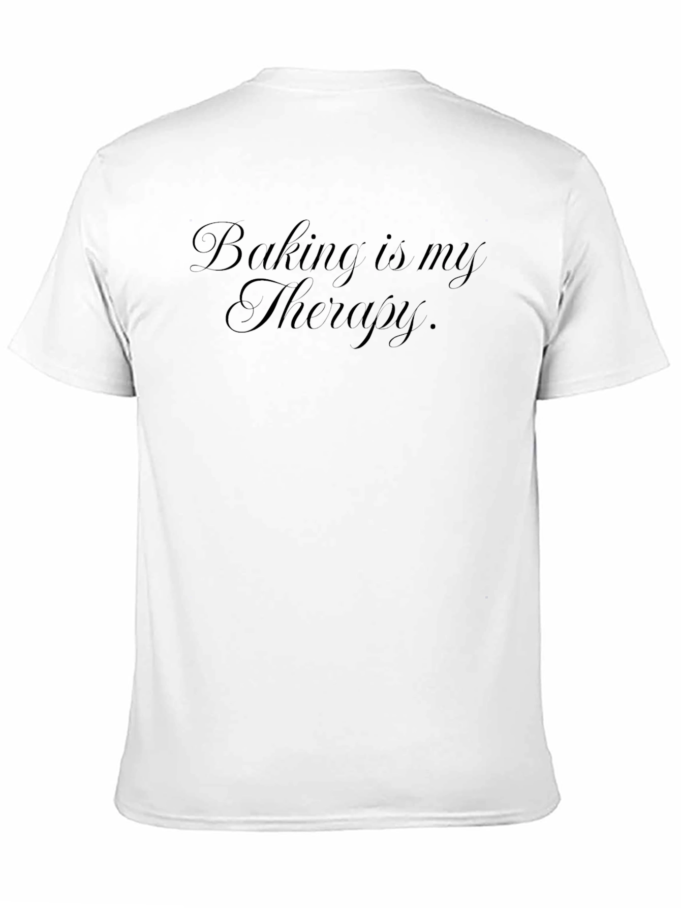 Baking Is My Therapy Black Graphic Tee