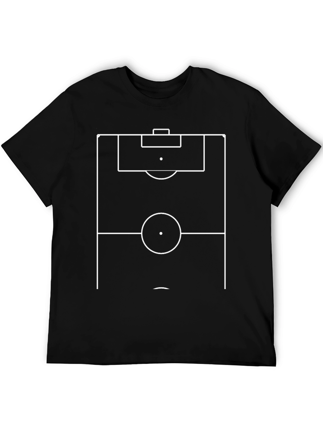 Soccer Field Diagram Graphic Tee - Black