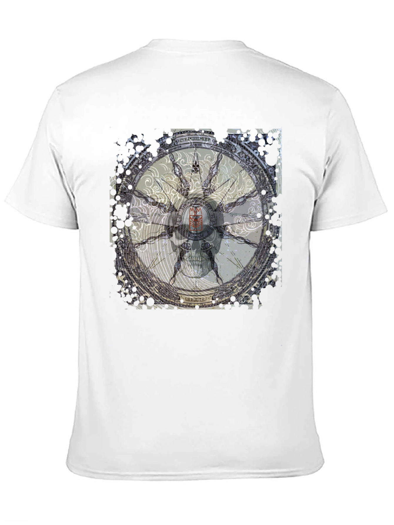 Skull Compass Black T-Shirt - Unique Graphic Tee