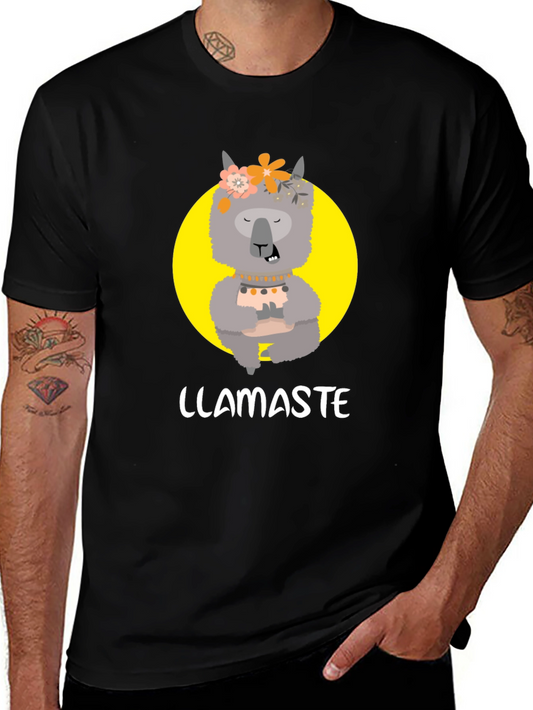 Llamaste Graphic Tee - Funny Llama Yoga T-Shirt