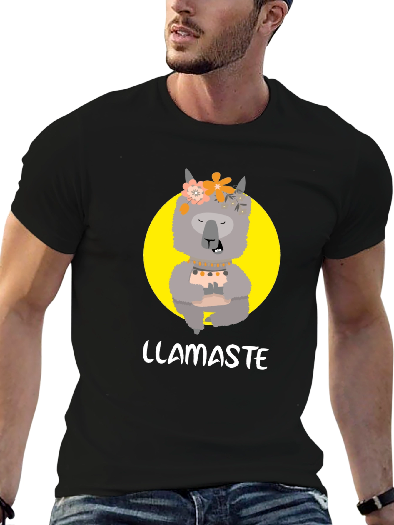 Llamaste Graphic Tee - Funny Llama Yoga T-Shirt