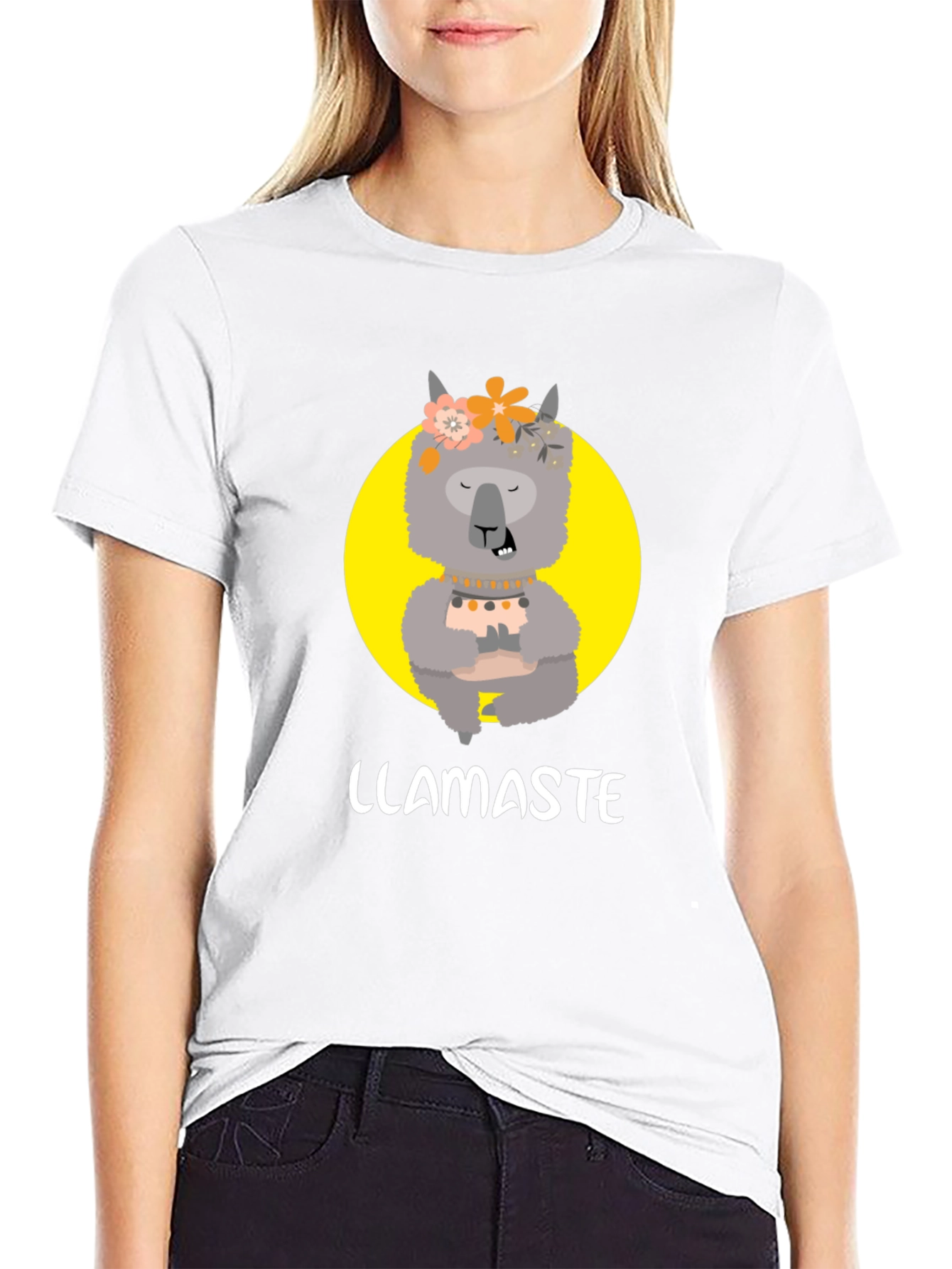 Llamaste Graphic Tee - Funny Llama Yoga T-Shirt