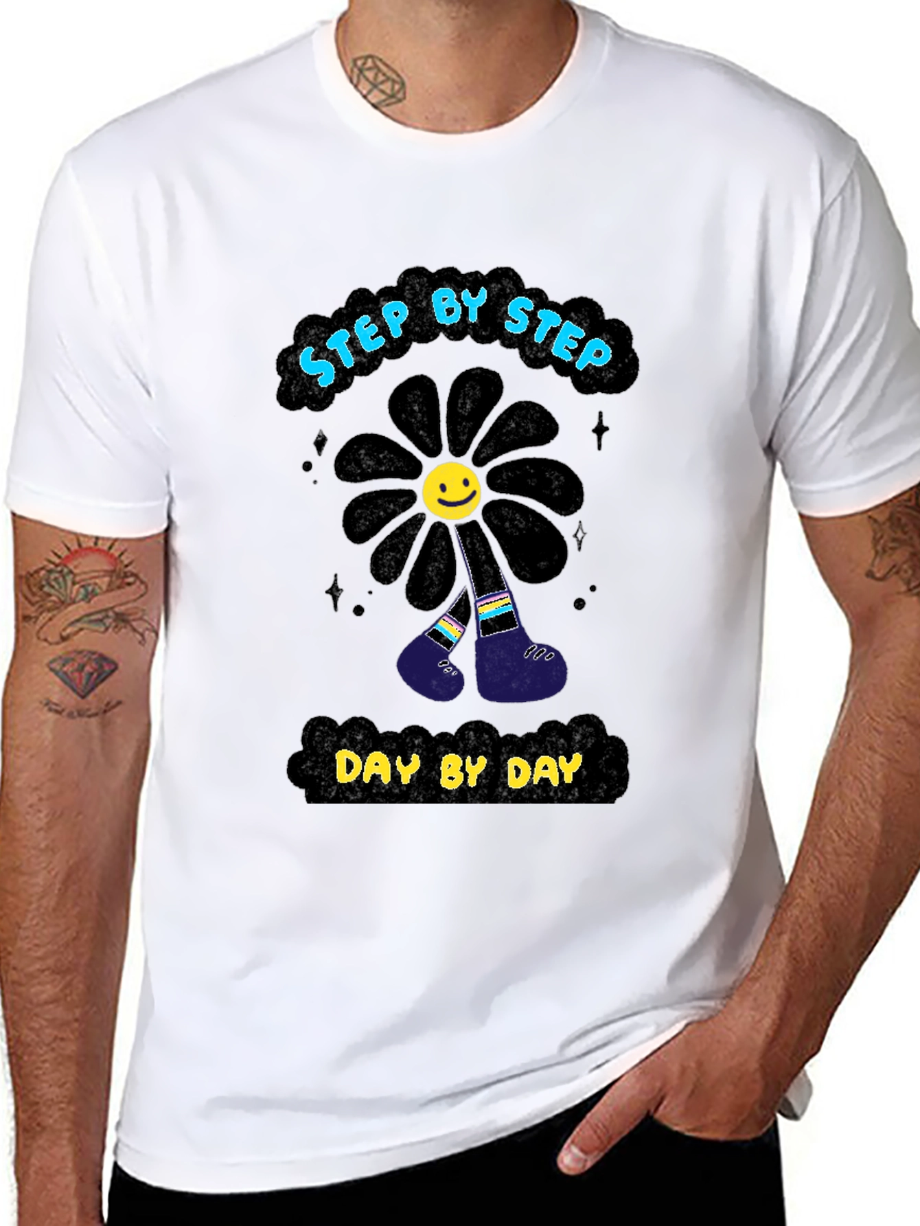 Step by Step Graphic T-Shirt