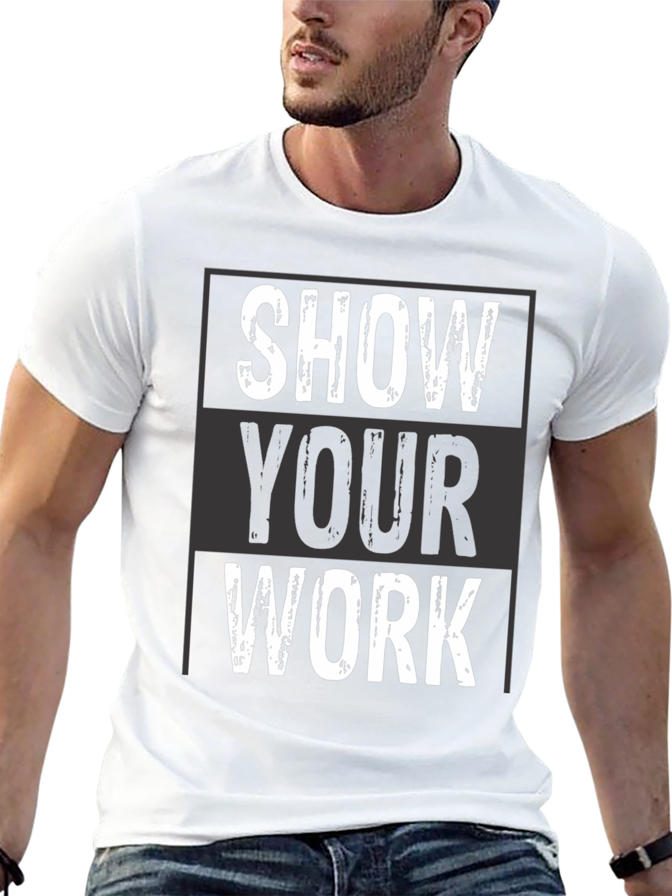 Show Your Work Graphic Tee - Black