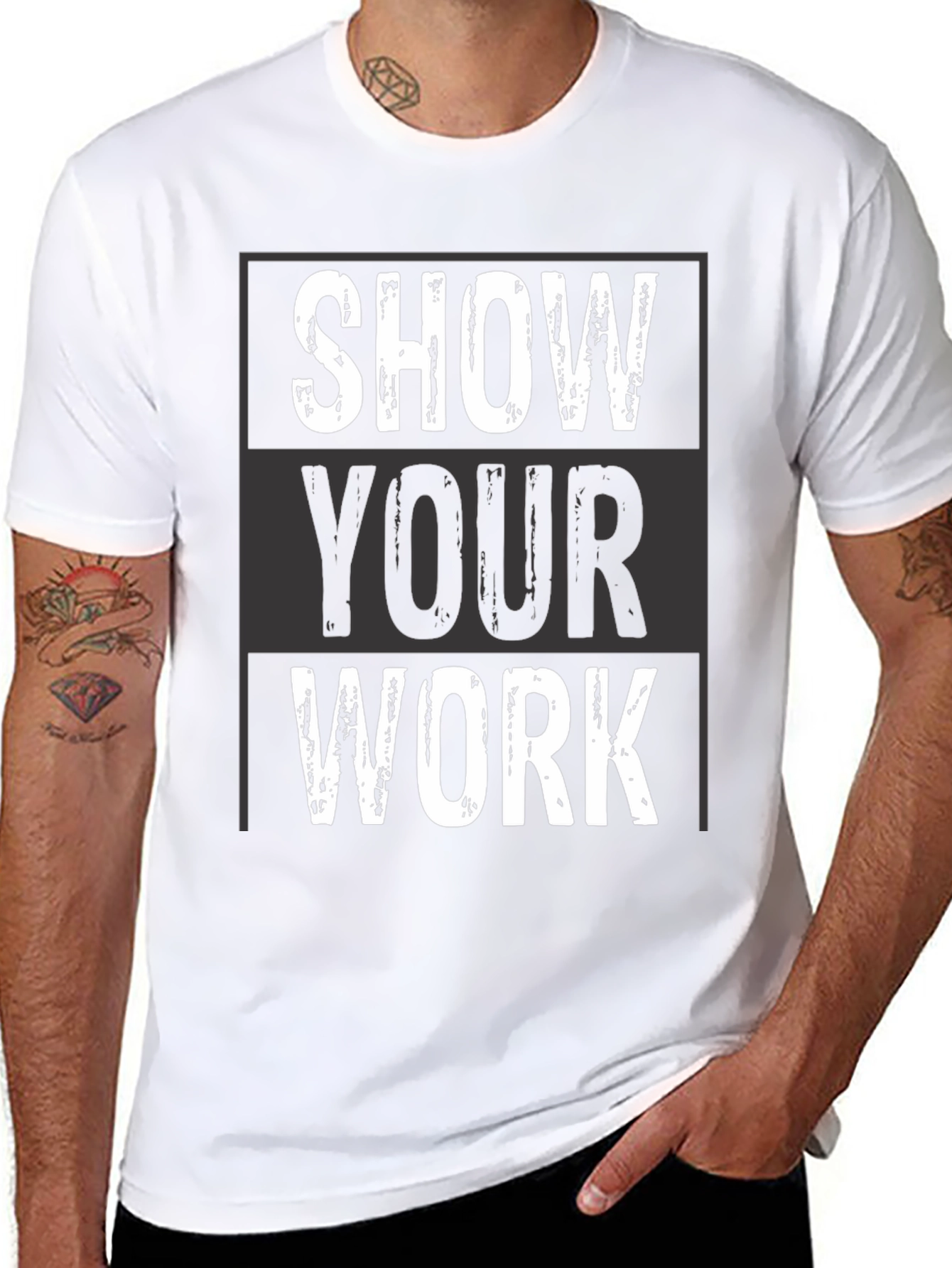 Show Your Work Graphic Tee - Black