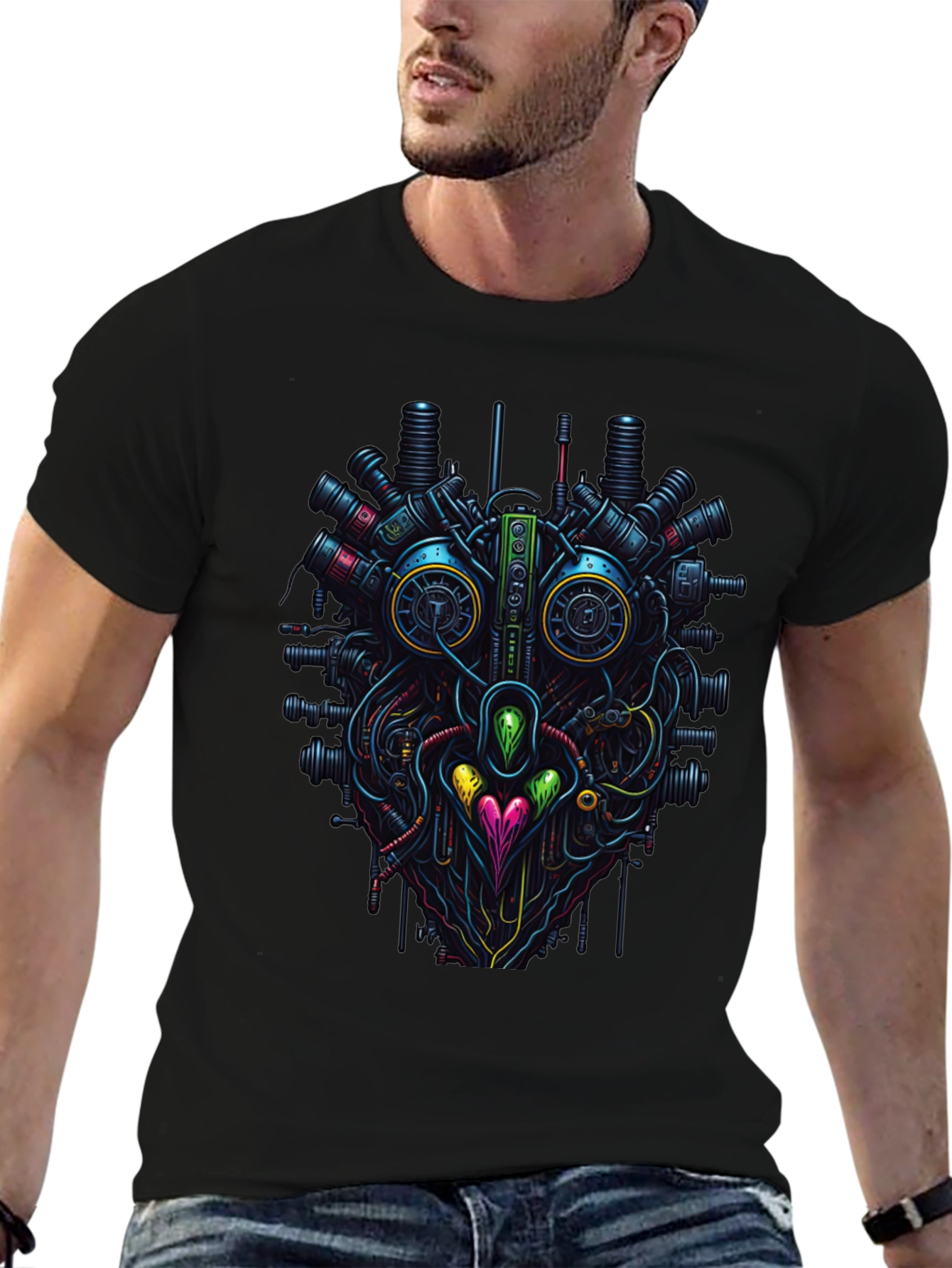 Steampunk Heart T-Shirt - Unique Tech Style